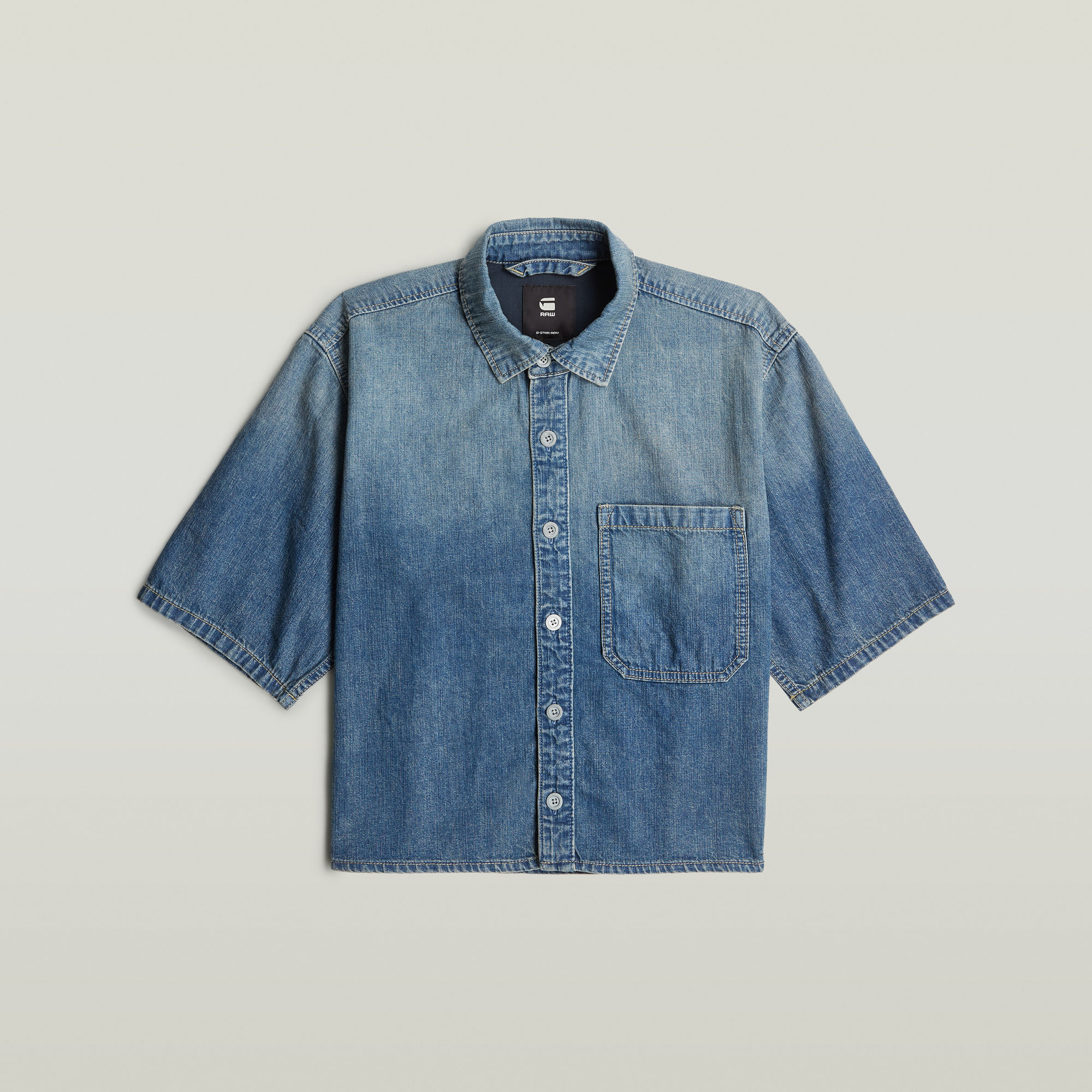 Thumbnail - Boxy Relaxed 1-Pocket Shirt - Andere - Damen