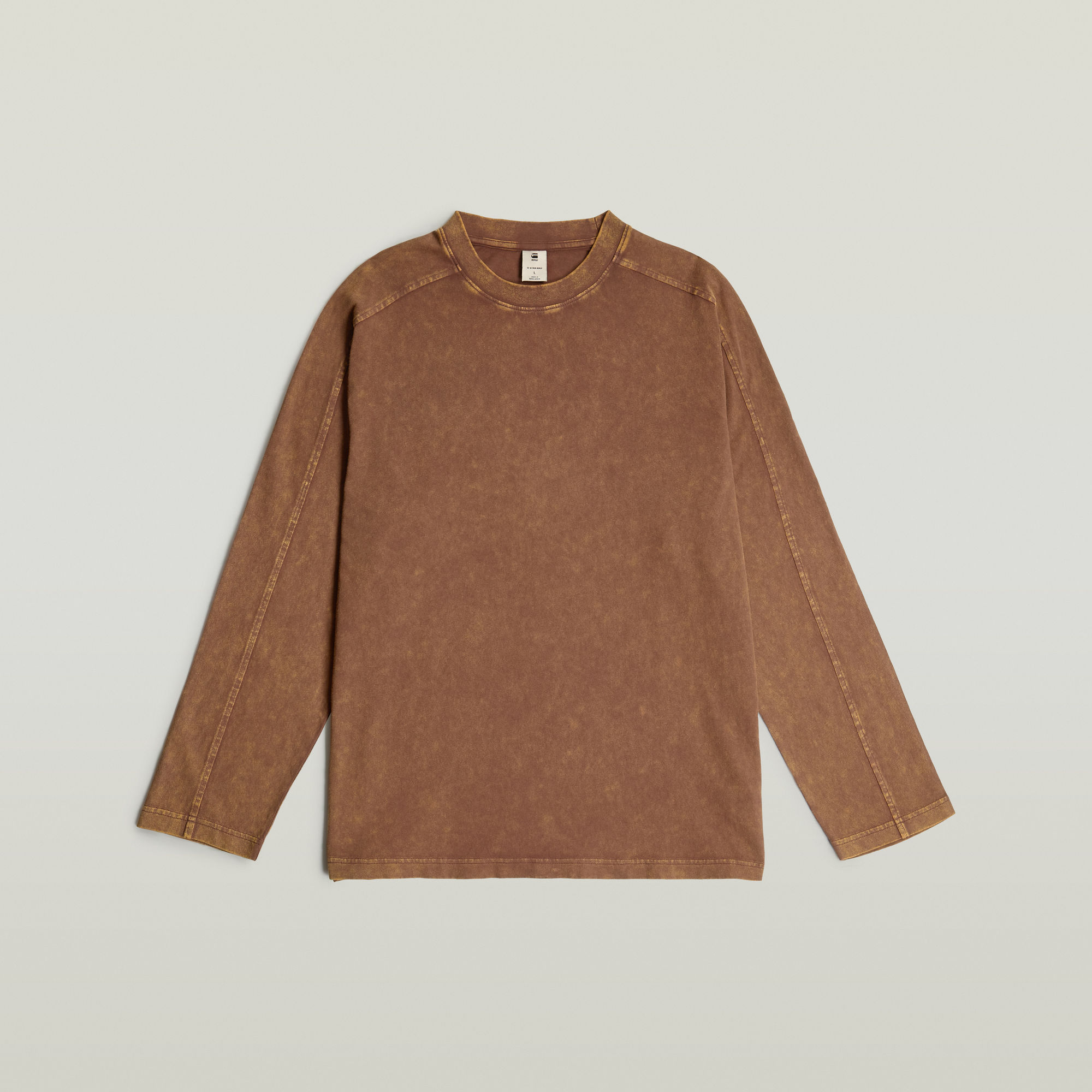 G-Star RAW Washed Boxy T-shirt Bruin Heren