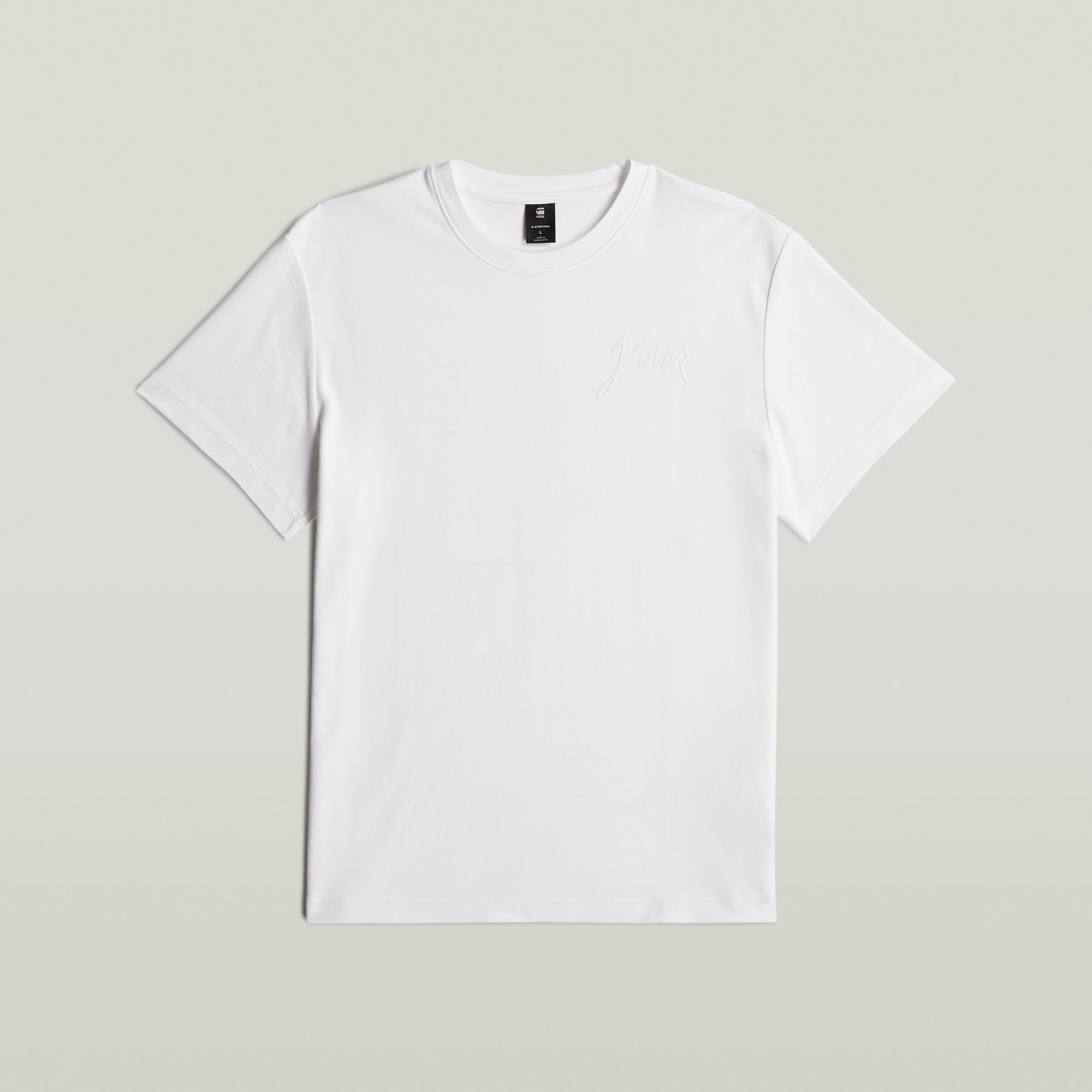 G-Star RAW Script T-shirt Wit Heren