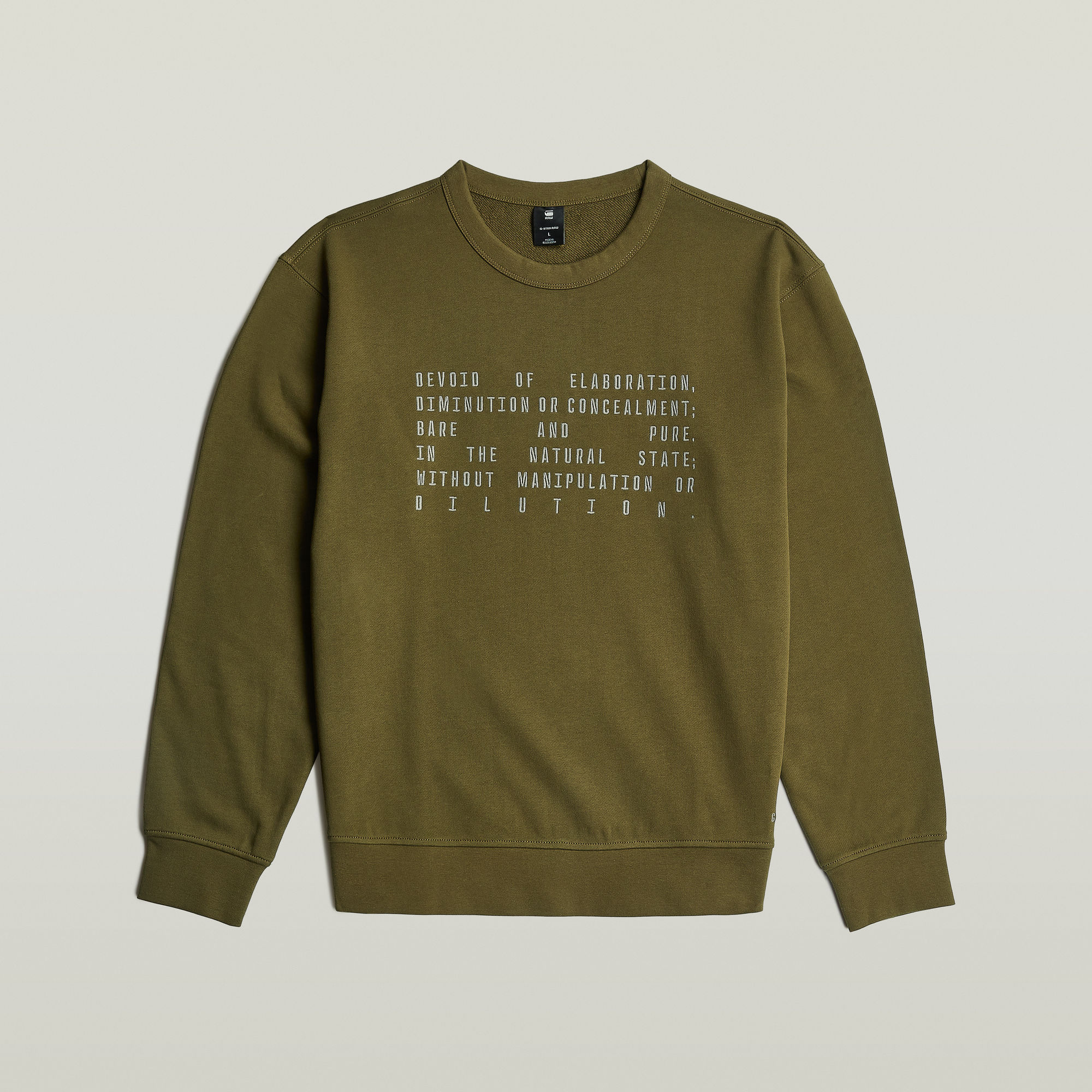 Thumbnail - Text Graphic Sweatshirt - Grün - Herren