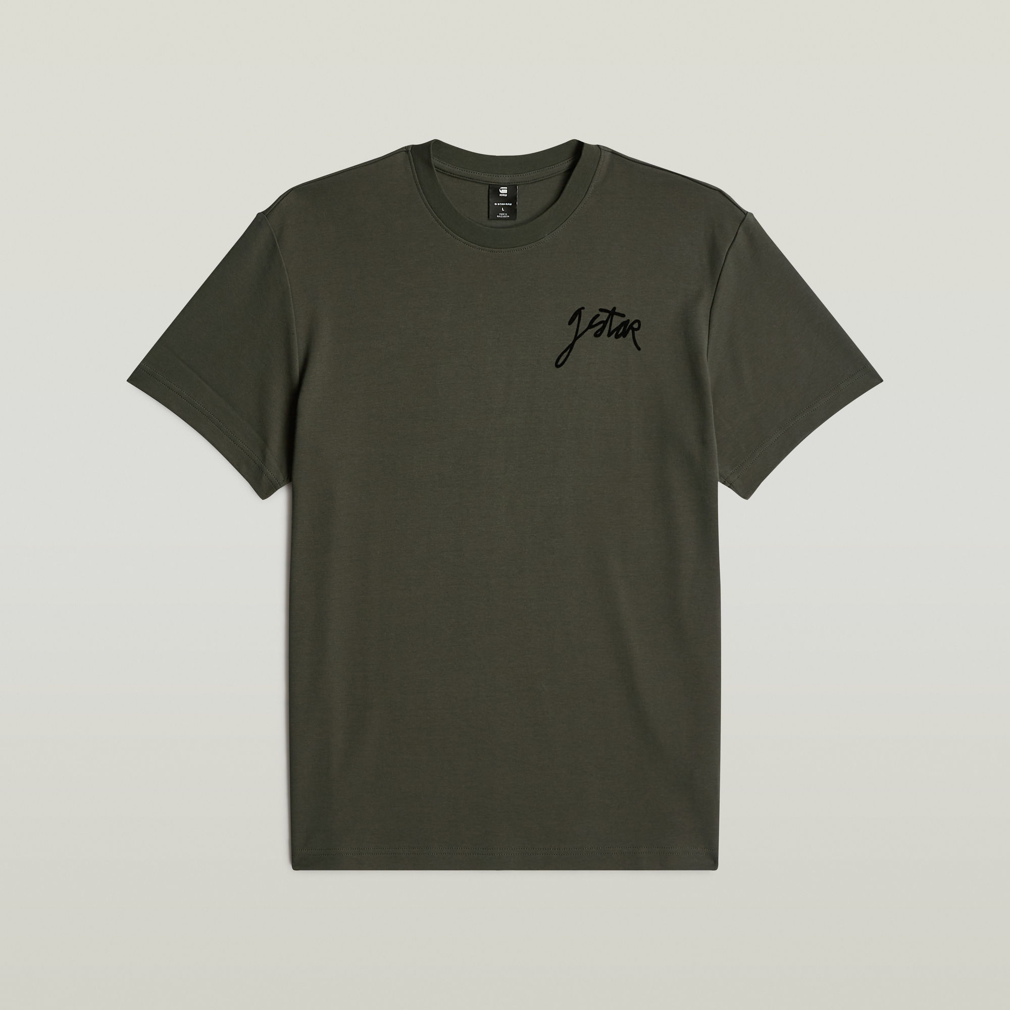 G-Star RAW Script T-shirt Grijs Heren