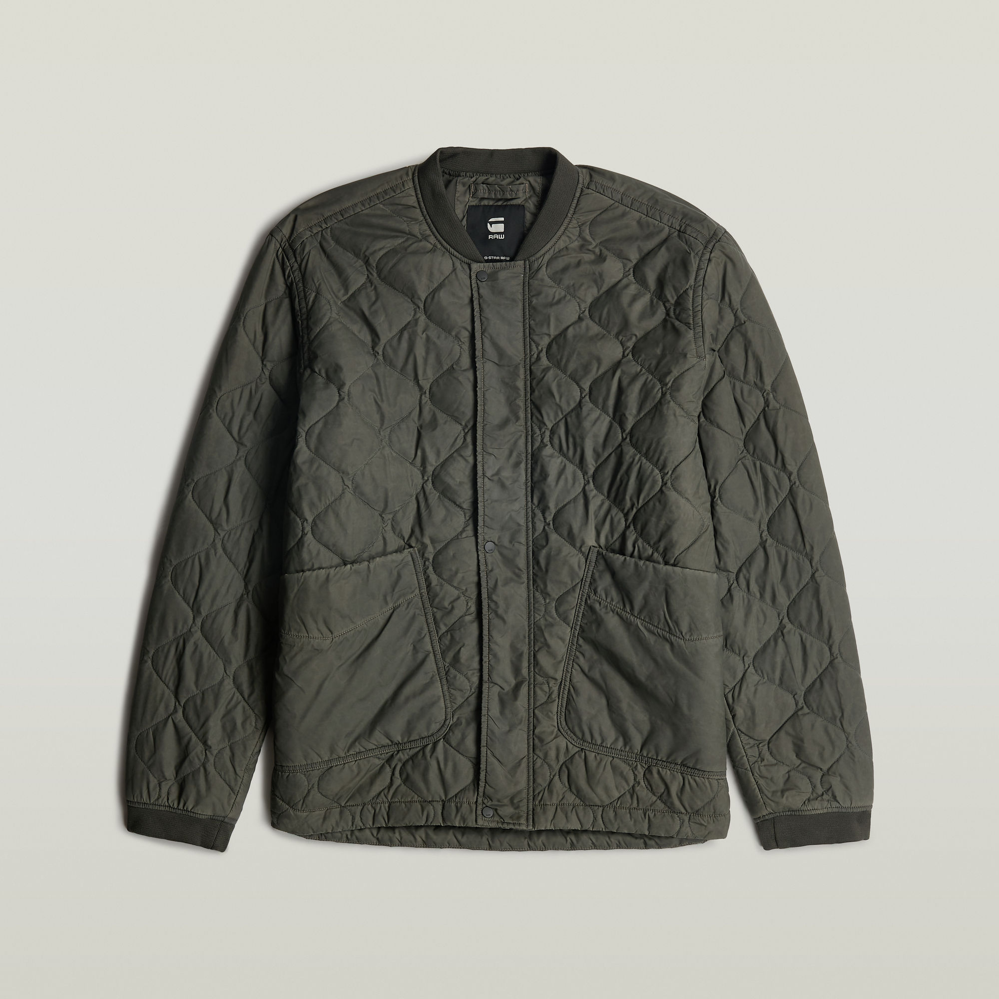 Thumbnail - Lightweight Quilted Padded Jacke - Braun - Herren