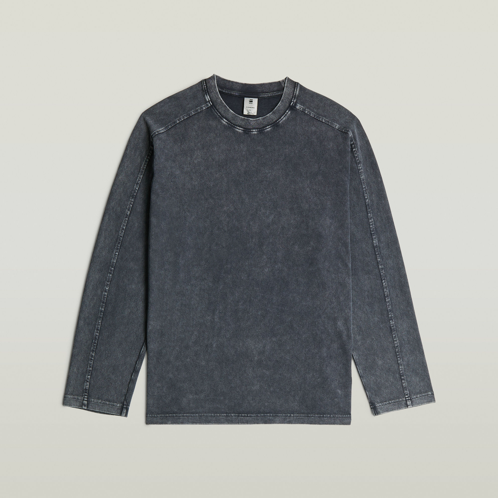 G-Star RAW Washed Boxy T-shirt Donkerblauw Heren