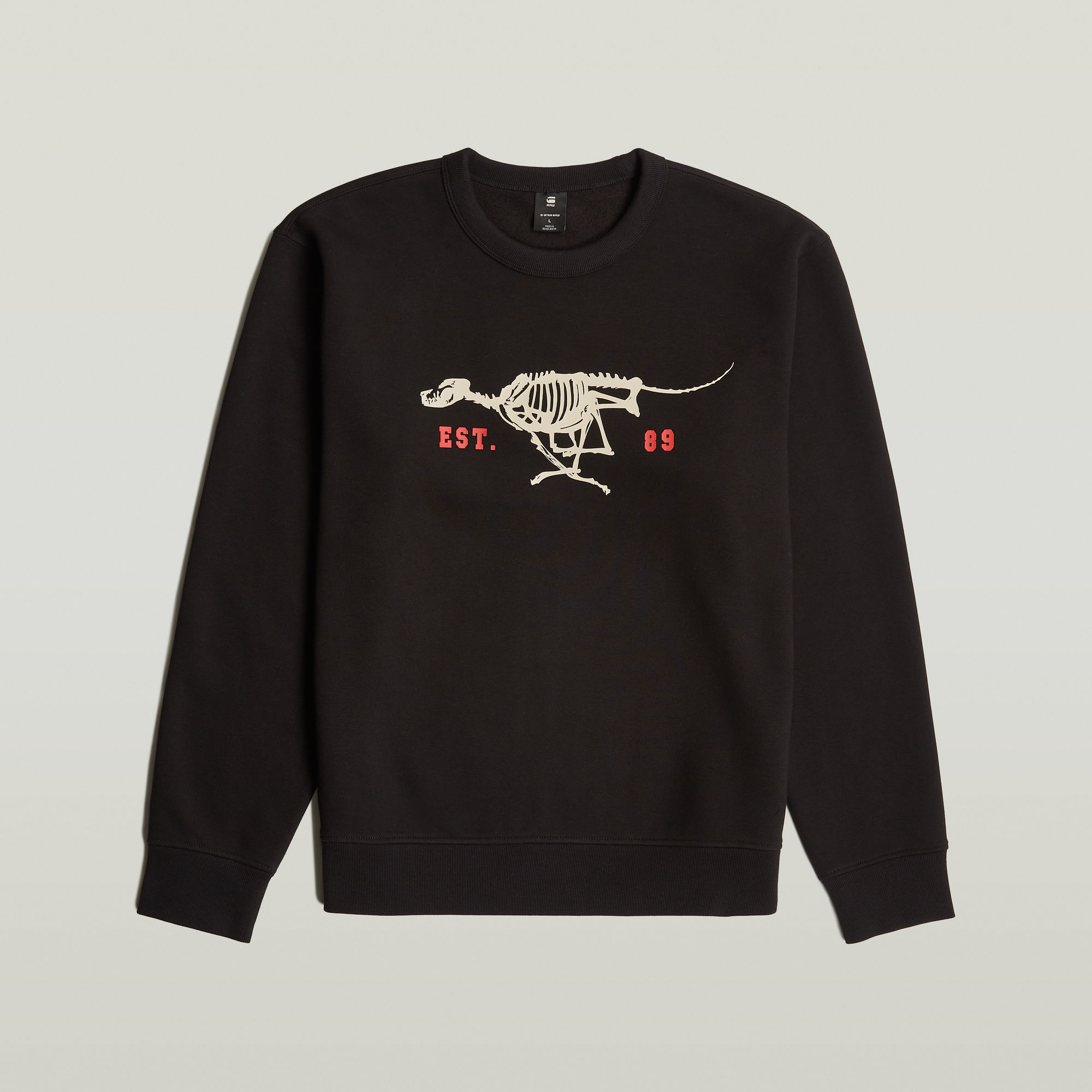 G-Star RAW Running Dog Back Graphic Sweater Zwart Heren