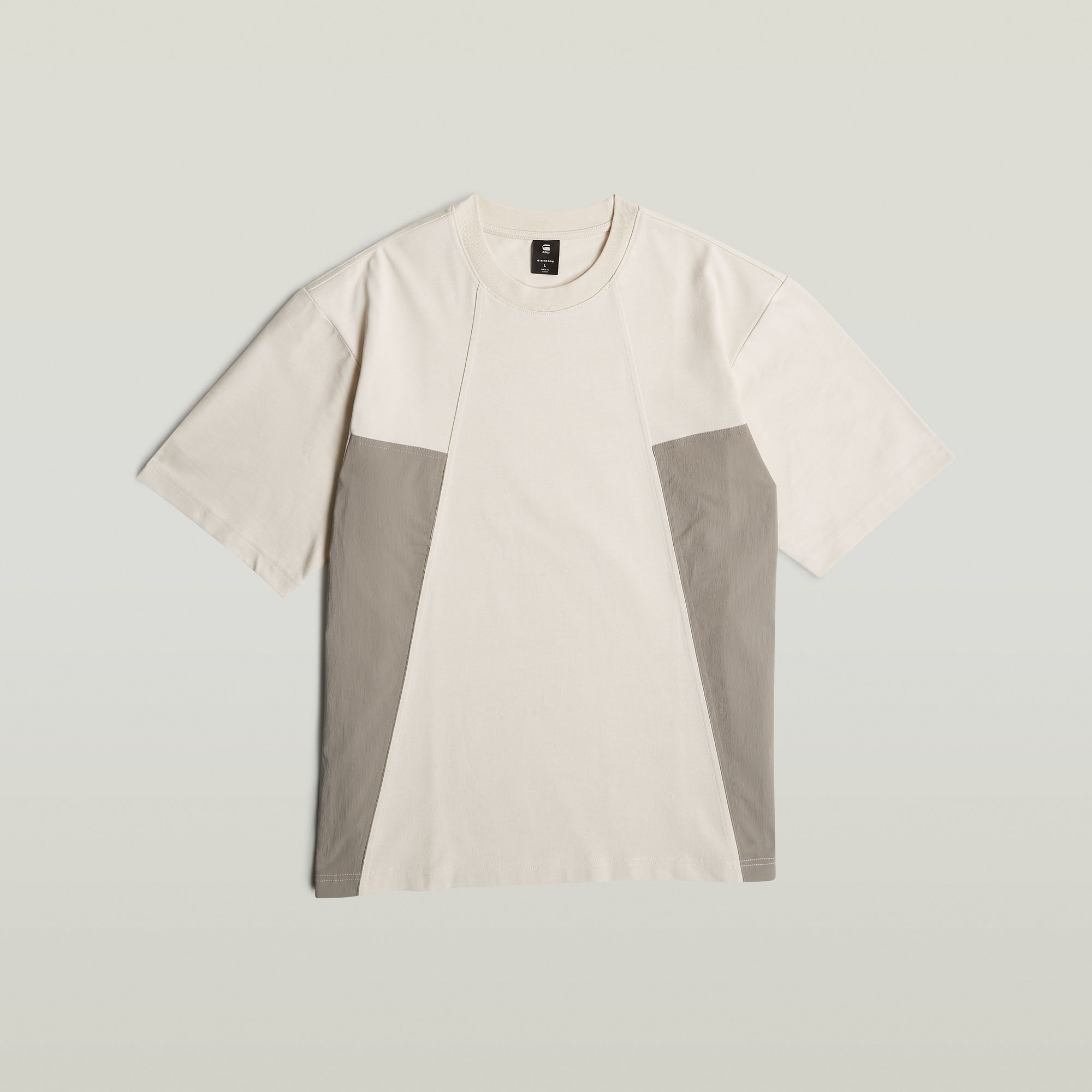 G-Star RAW A-Line Woven Mix Boxy T-shirt Wit Heren