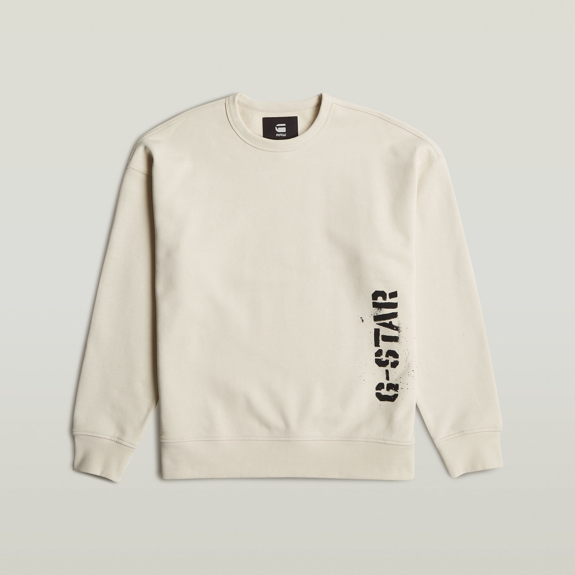 Thumbnail - Sprayed 89 Graphic Loose Sweater - Weiß - Herren