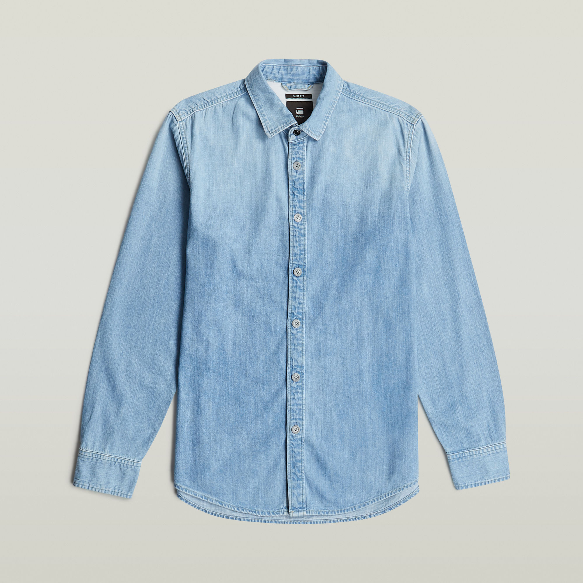G-Star RAW Clean Slim Overhemd Lichtblauw Heren