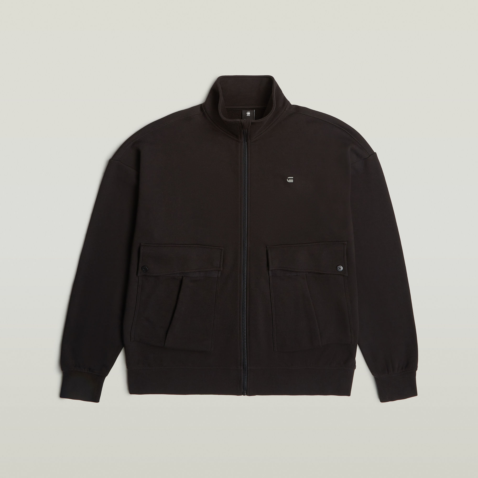 G-Star RAW Rovic Full Zip Loose Sweater Zwart Heren