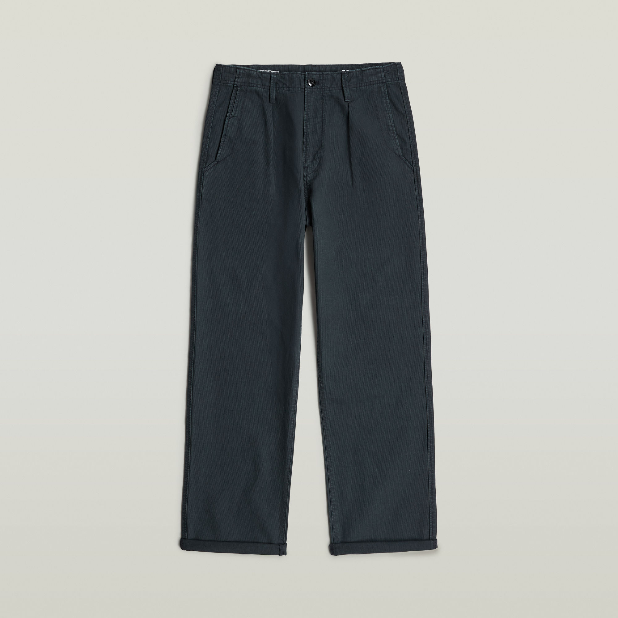 G-Star RAW Pleated Chino Relaxed Donkerblauw Heren