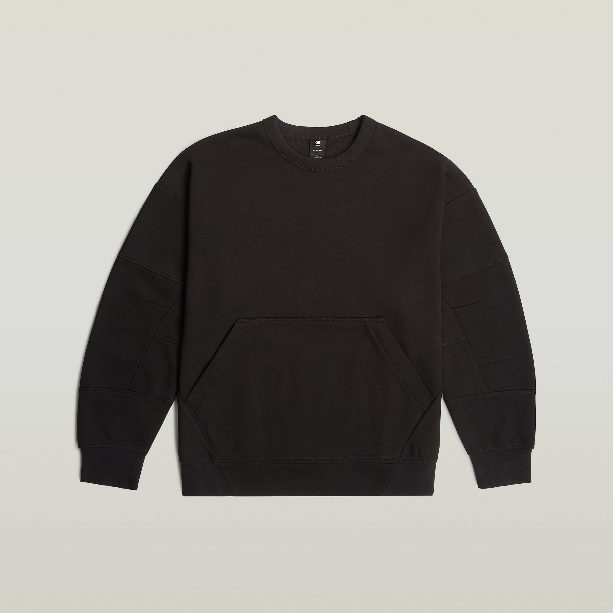 Thumbnail - Constructed Loose Sweatshirt - Schwarz - Herren