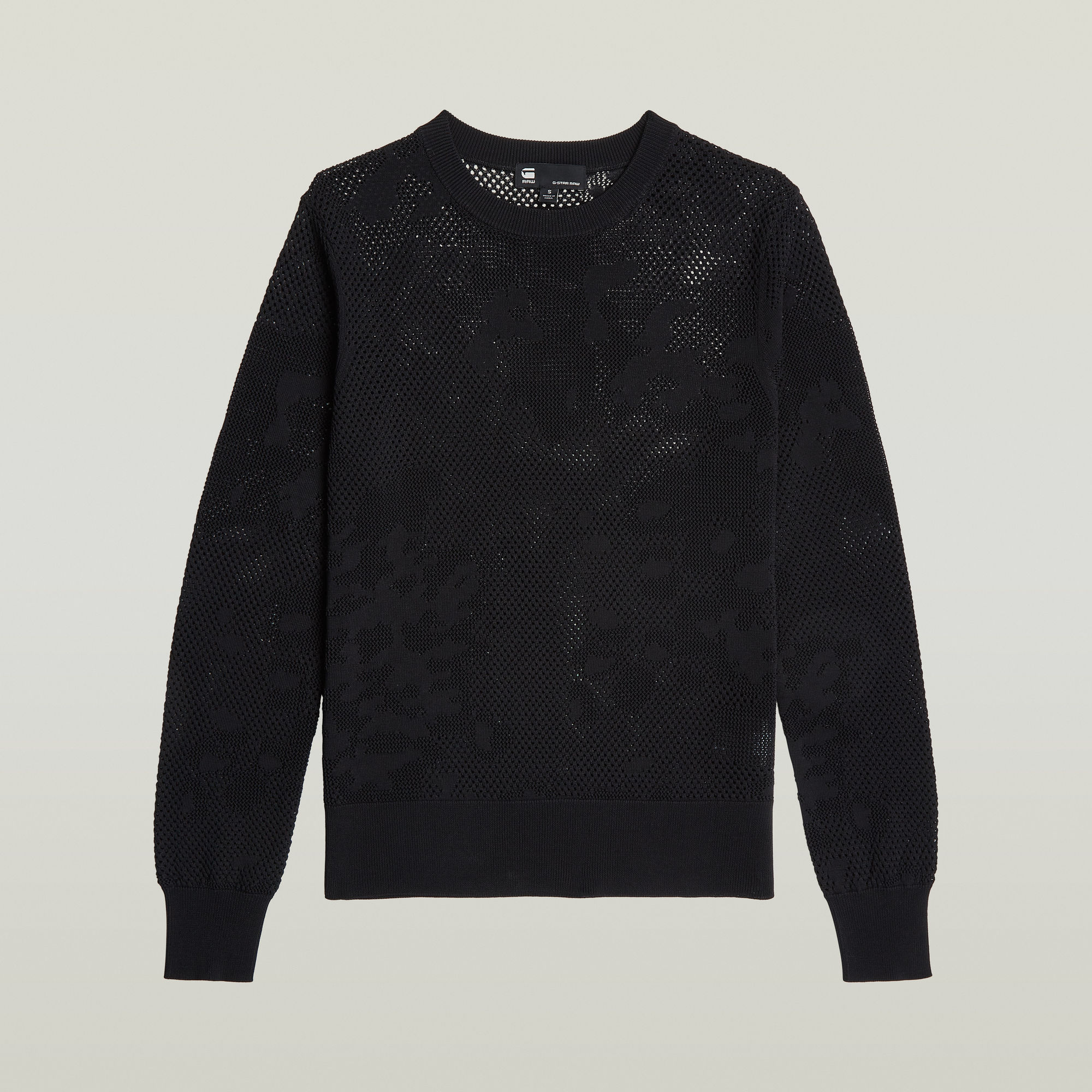 G-Star RAW Pointelle Gebreide Pullover Zwart Dames