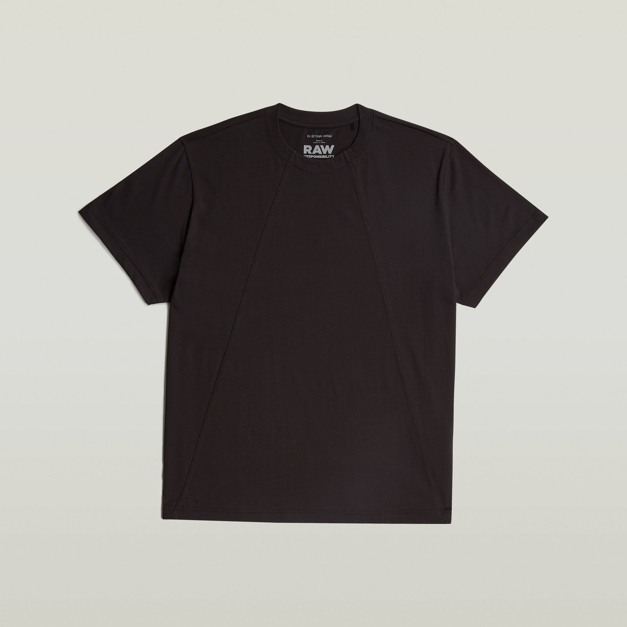 Thumbnail - A-Line Loose T-Shirt - Schwarz - Herren