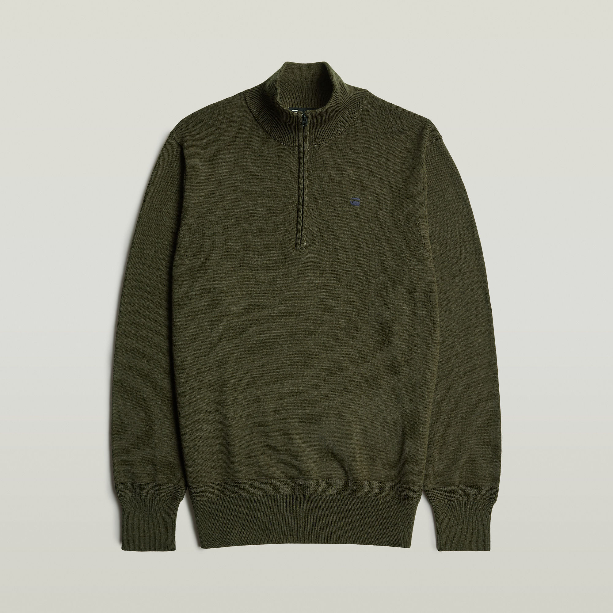 Thumbnail - Premium Core Half Zip Knit - Grau - Herren