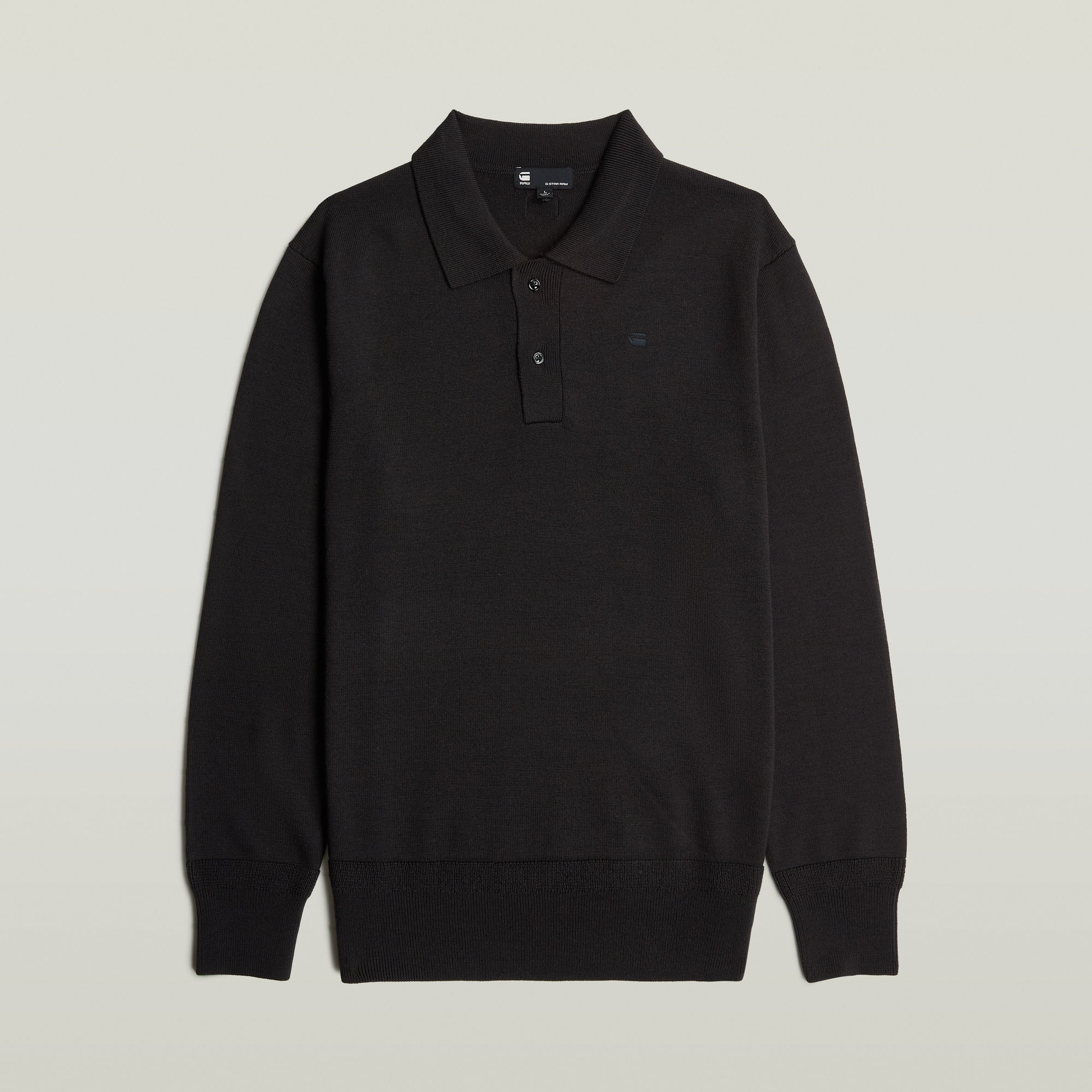 Thumbnail - Premium Core Dunda Polo Knit - Schwarz - Herren