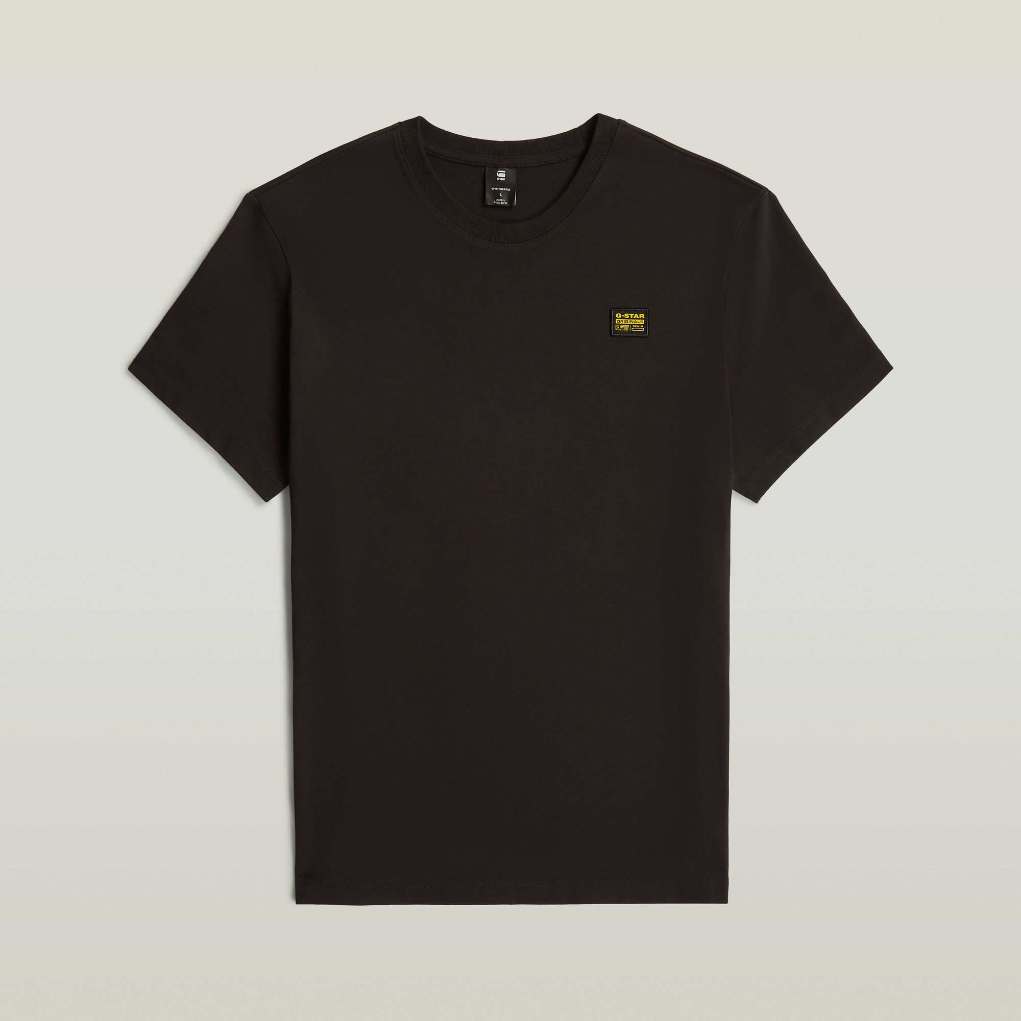 G-Star RAW Label Badge Regular T-Shirt Zwart Heren