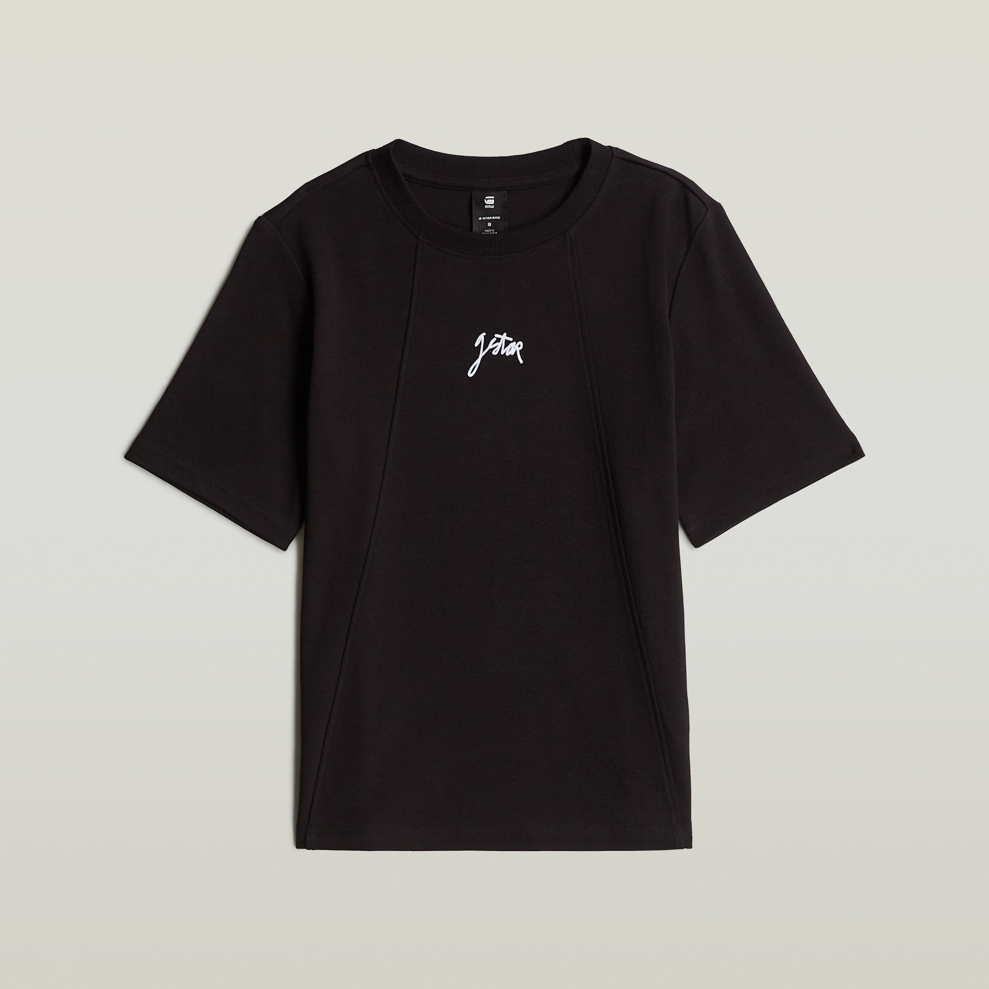 Thumbnail - Script T-Shirt - Schwarz - Damen