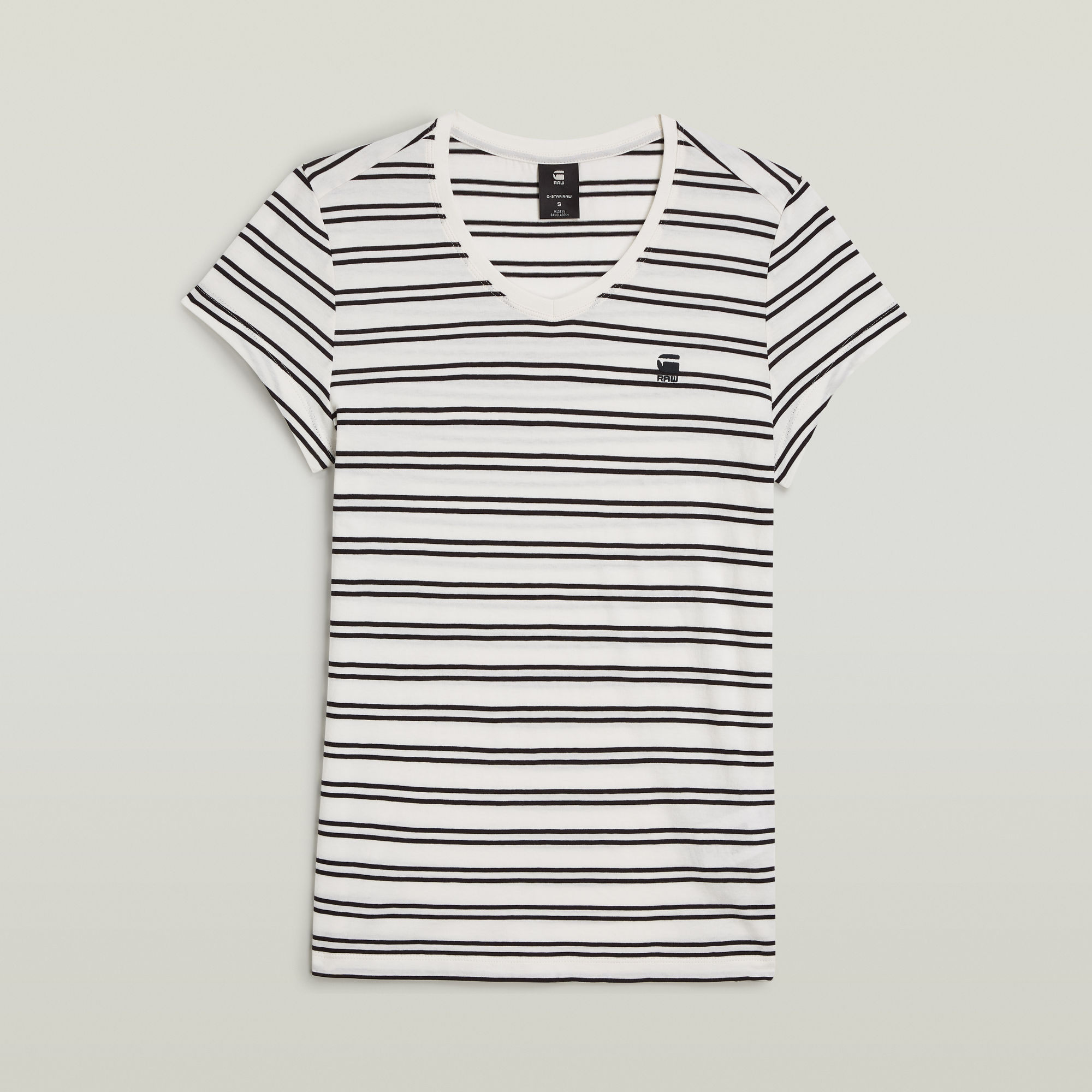 Thumbnail - Stripe Eyben Slim V T-Shirt 2.0 - Mehrfarbig - Damen