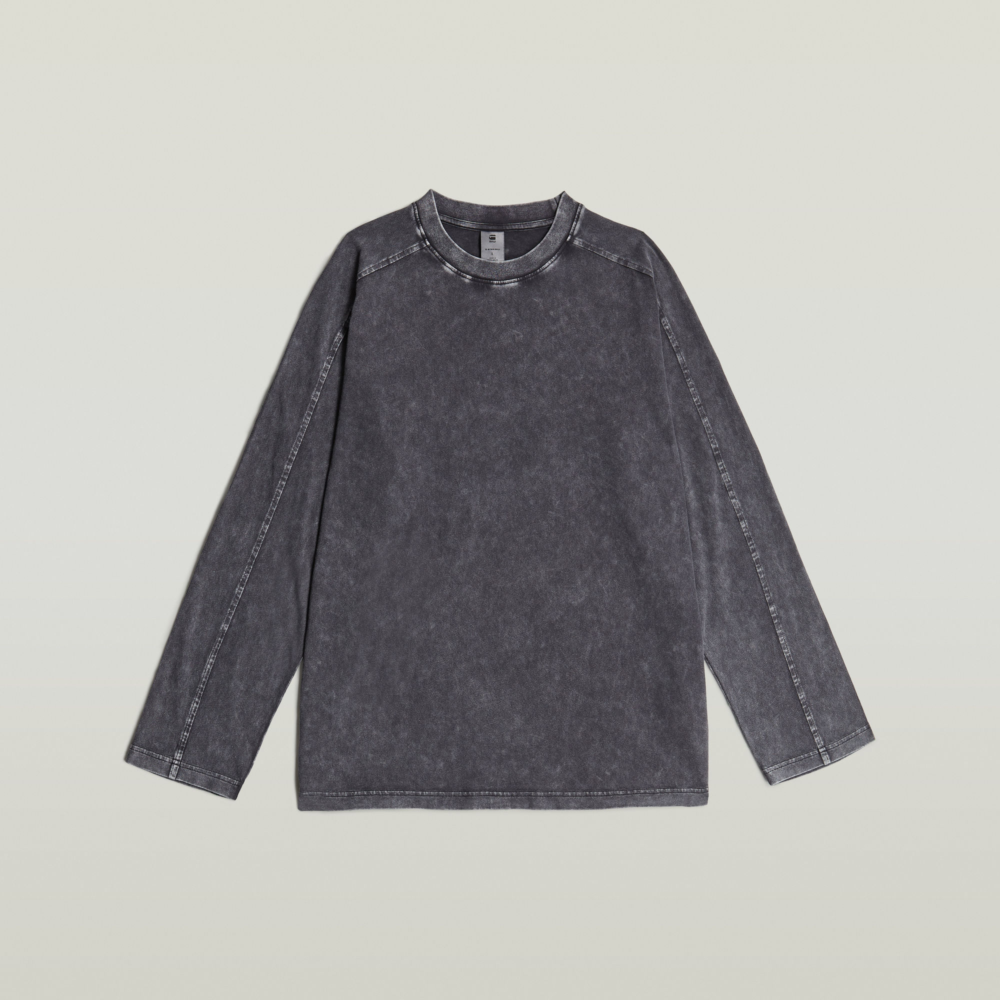 Thumbnail - Washed Boxy T-Shirt - Schwarz - Herren