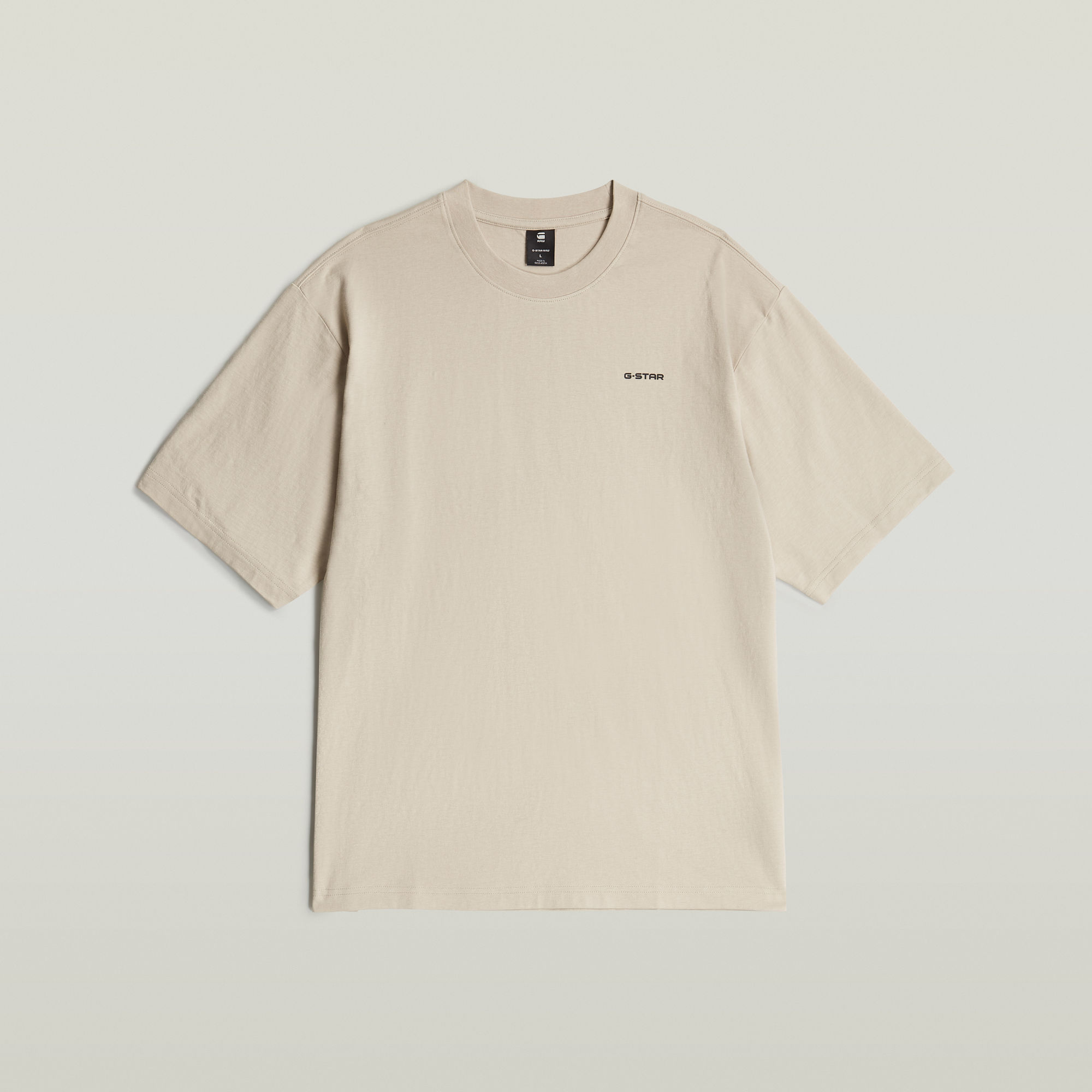 Thumbnail - Boxy Base T-Shirt - Beige - Herren