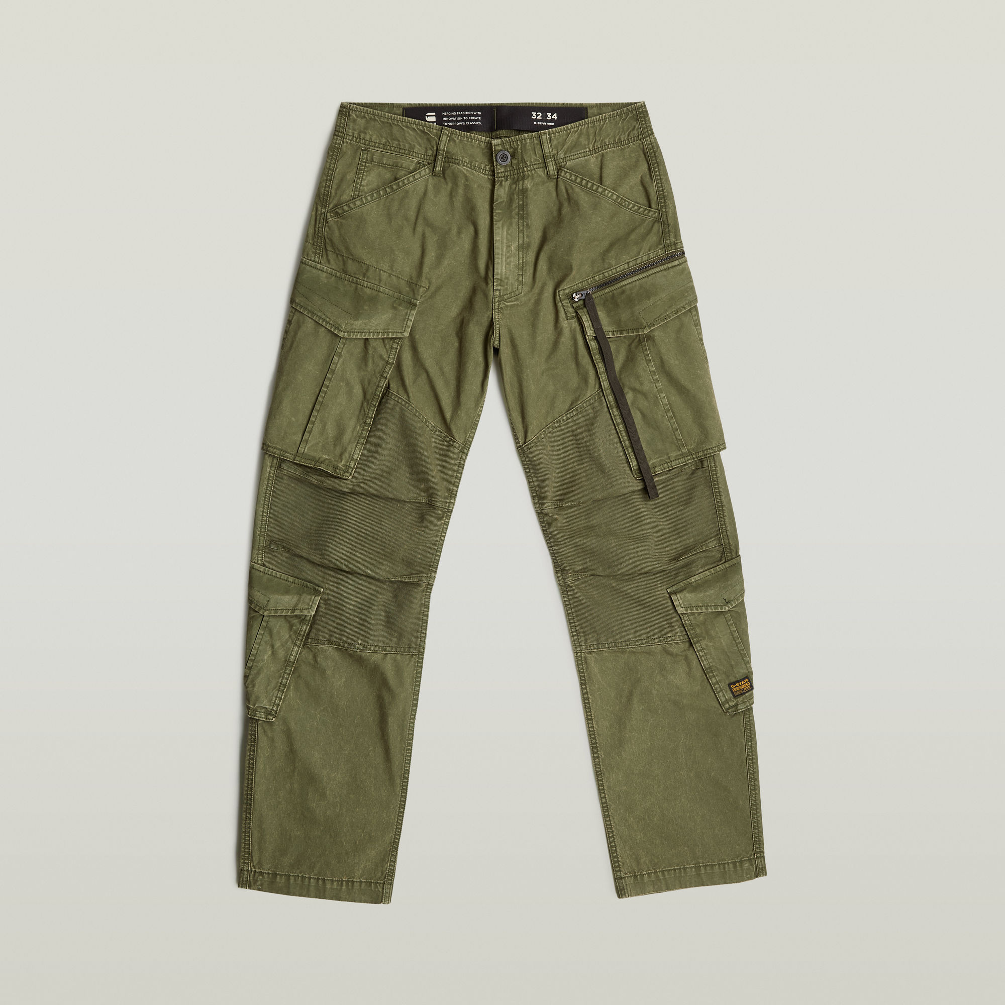 Thumbnail - Rovic Zip 3D Loose Hose - Grün - Herren