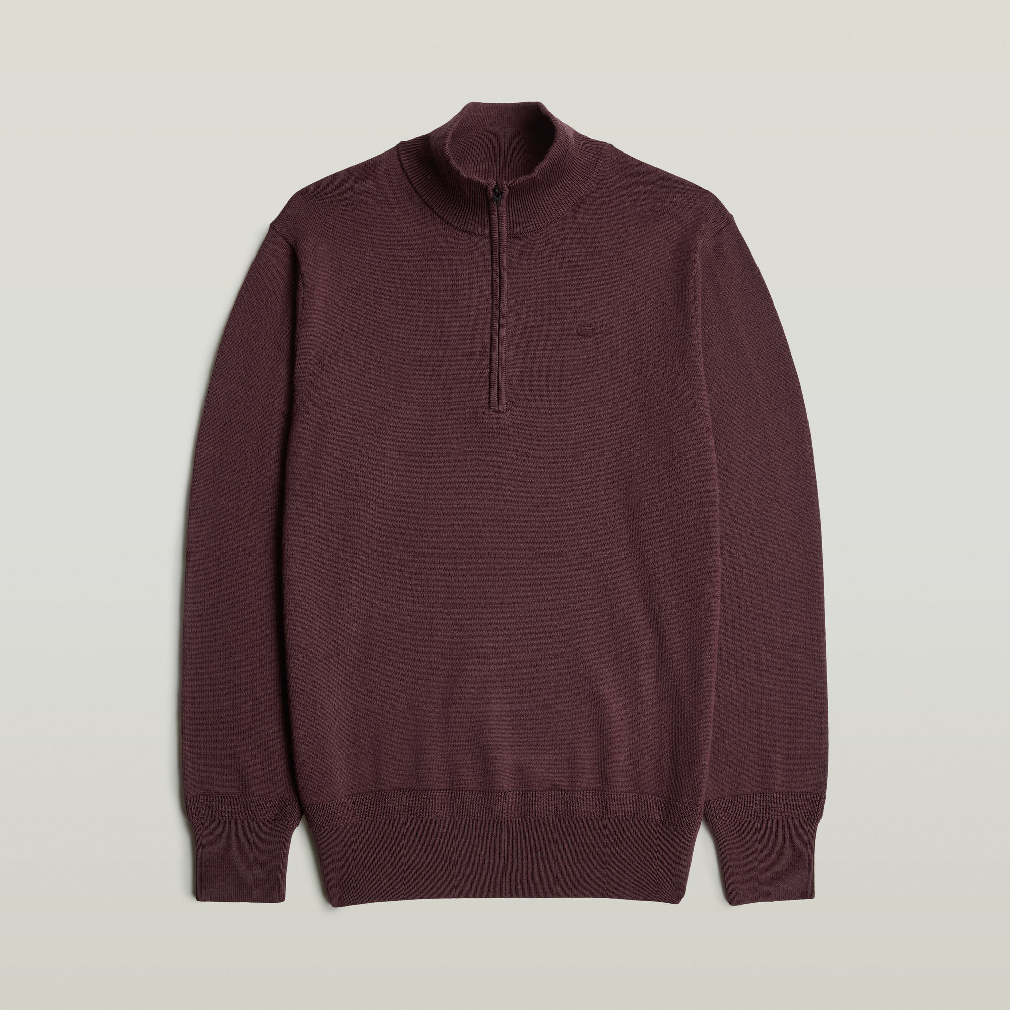Thumbnail - Premium Core Half Zip Knit - Rot - Herren