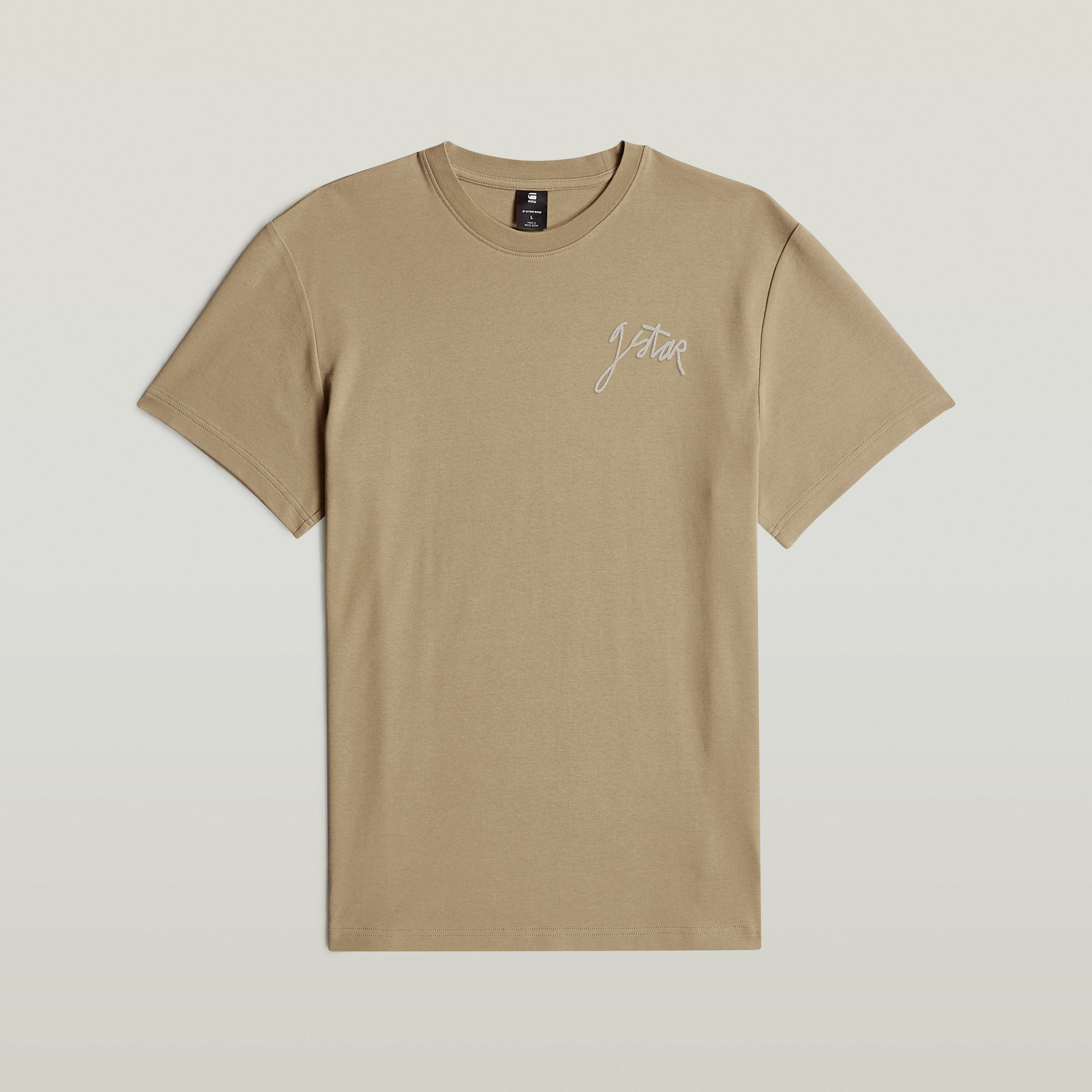 G-Star RAW Script T-shirt Beige Heren