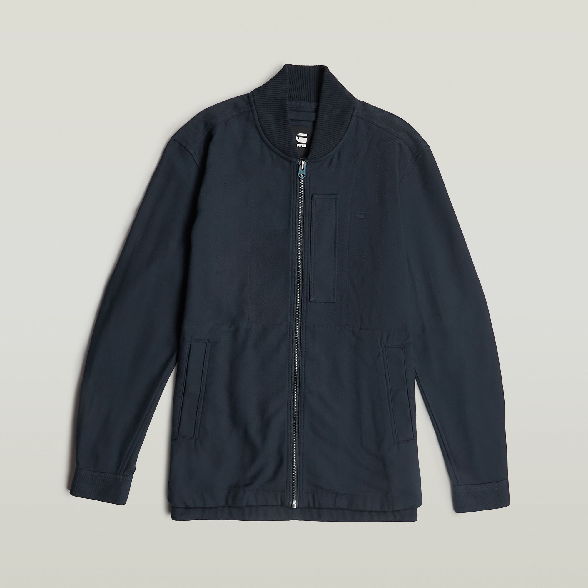 G-Star RAW Bomber Collar Zip Overshirt Donkerblauw Heren