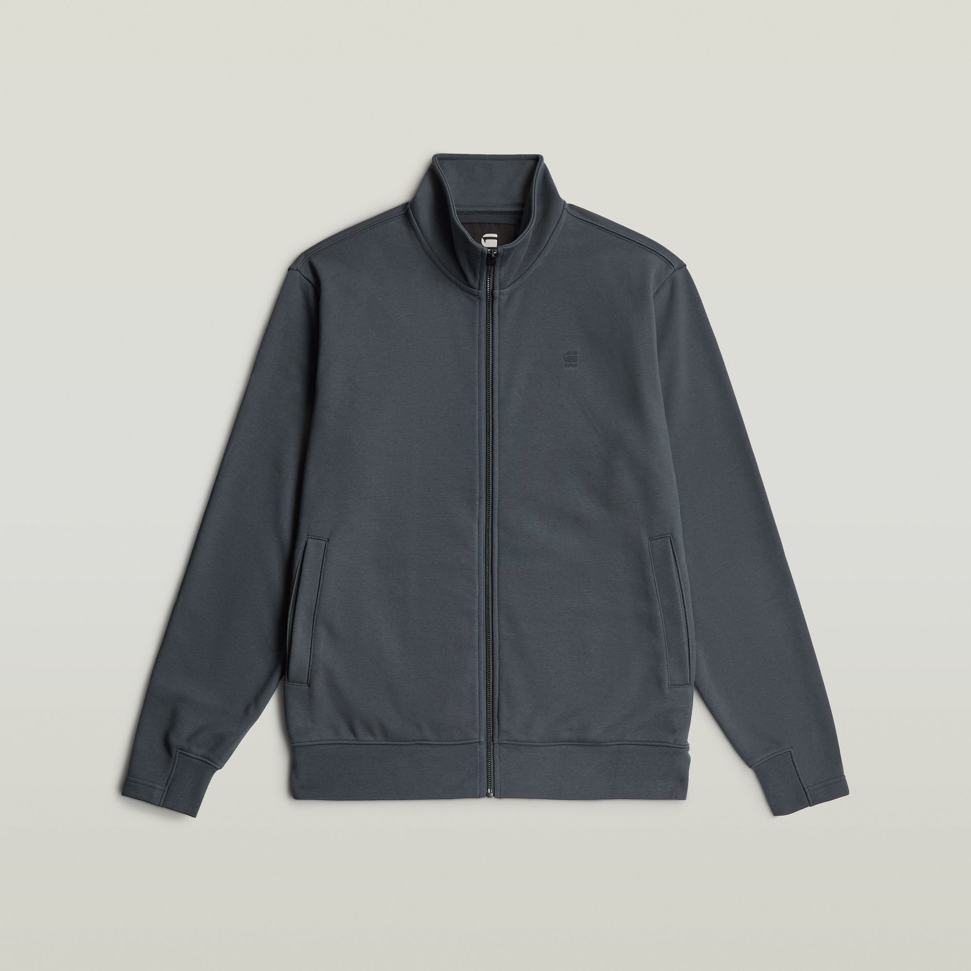 Thumbnail - Nifous Zip Thru Sweatshirt - Dunkelblau - Herren