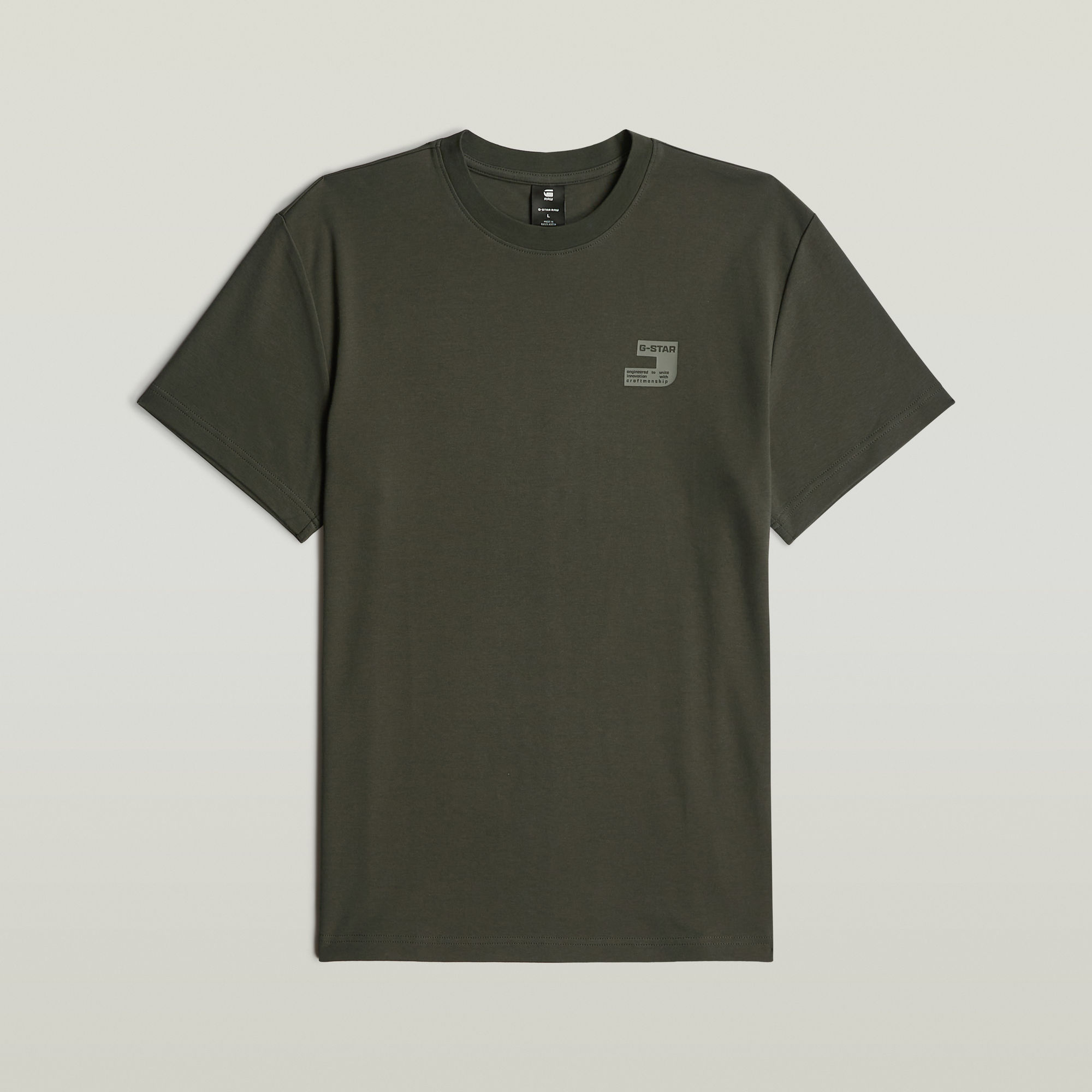 G-Star RAW Chest Logo T-shirt Grijs Heren