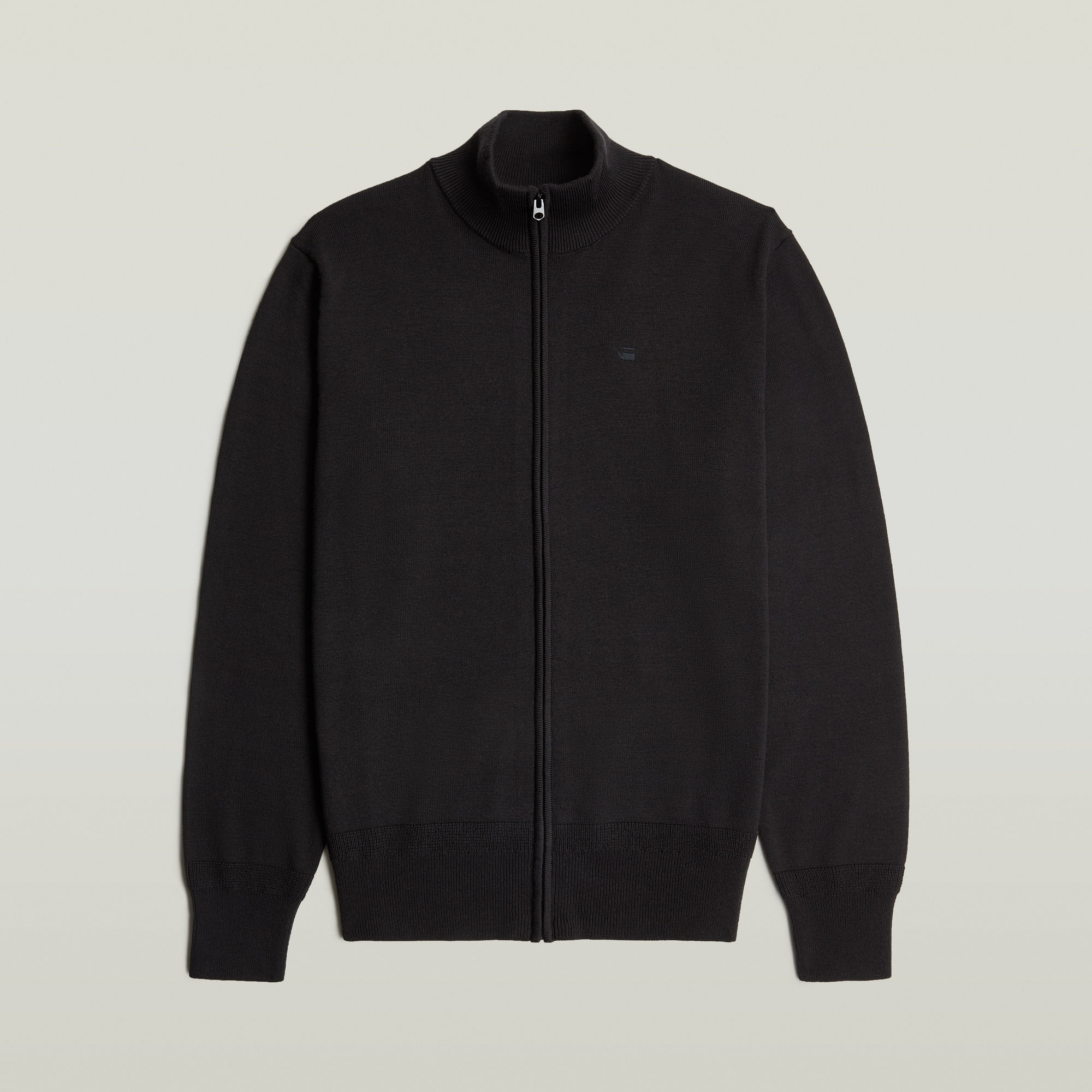 Thumbnail - Premium Core Full Zip Knit - Schwarz - Herren