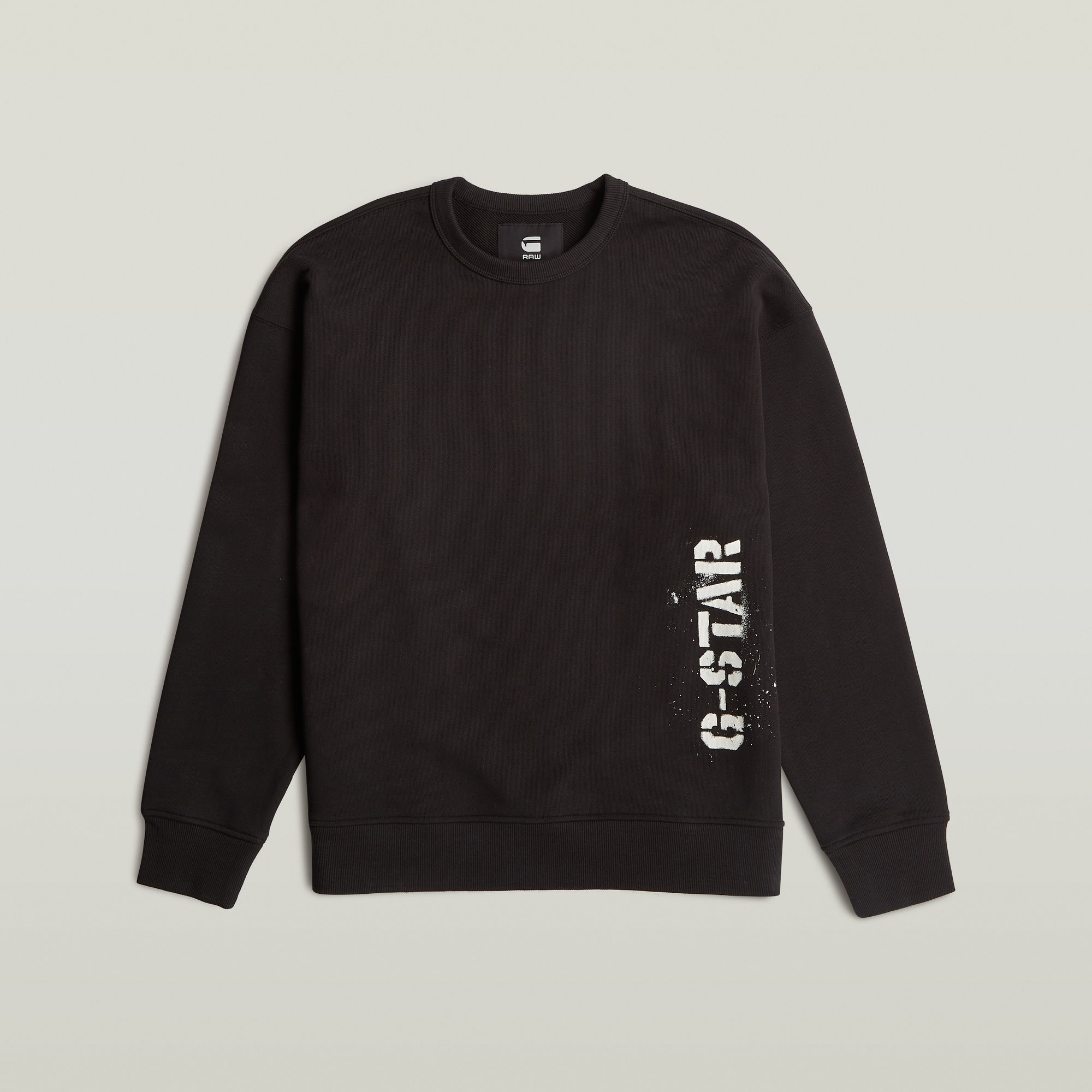 Thumbnail - Sprayed 89 Graphic Loose Sweater - Schwarz - Herren