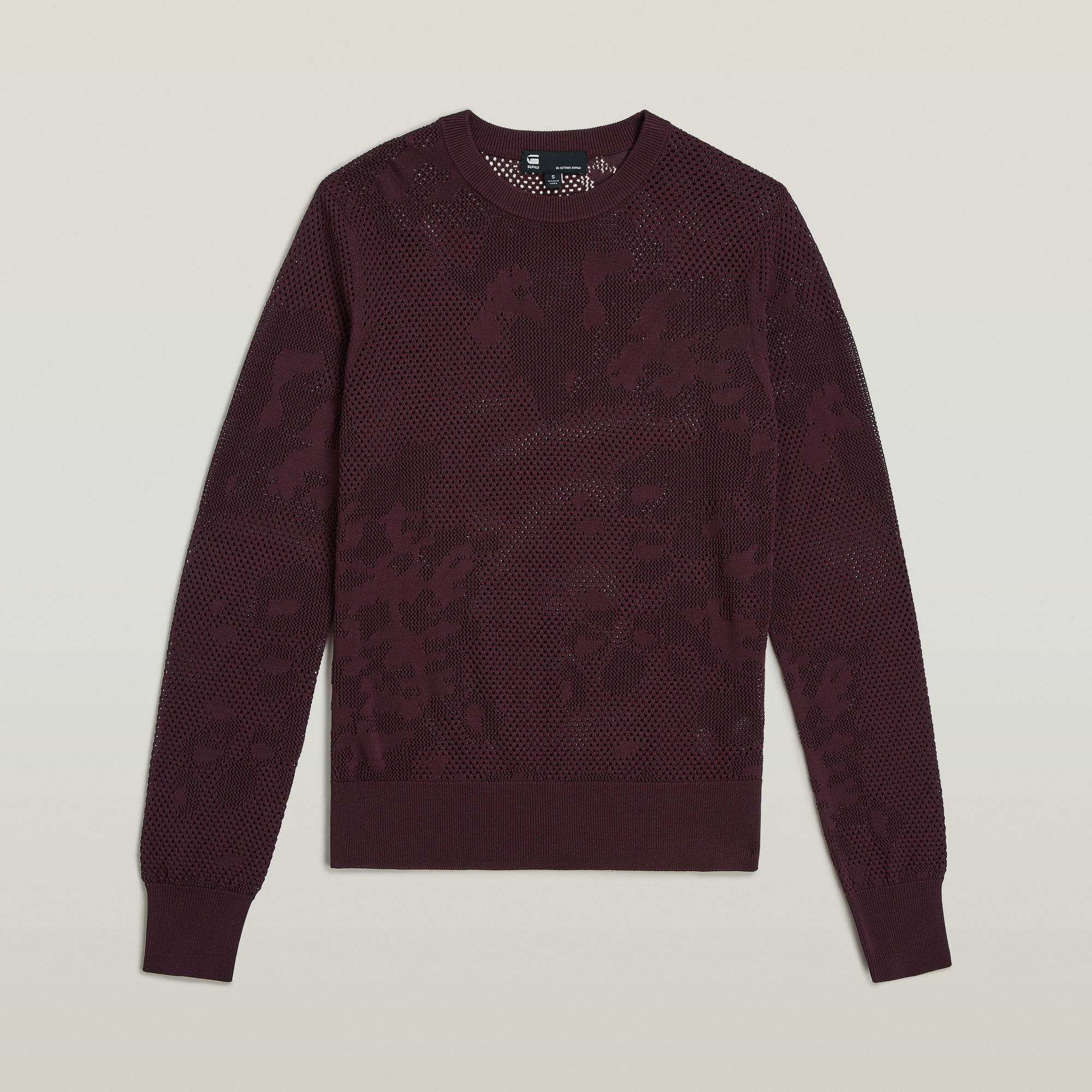 G-Star RAW Pointelle Gebreide Pullover Rood Dames