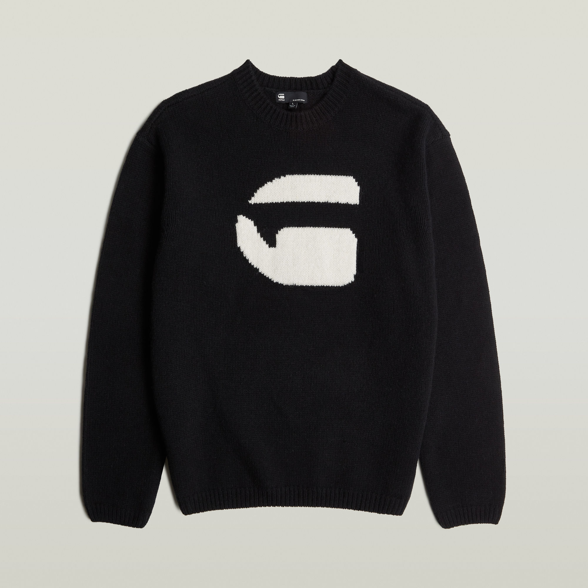 Thumbnail - G Logo Relaxed Knit Pullover - Schwarz - Herren