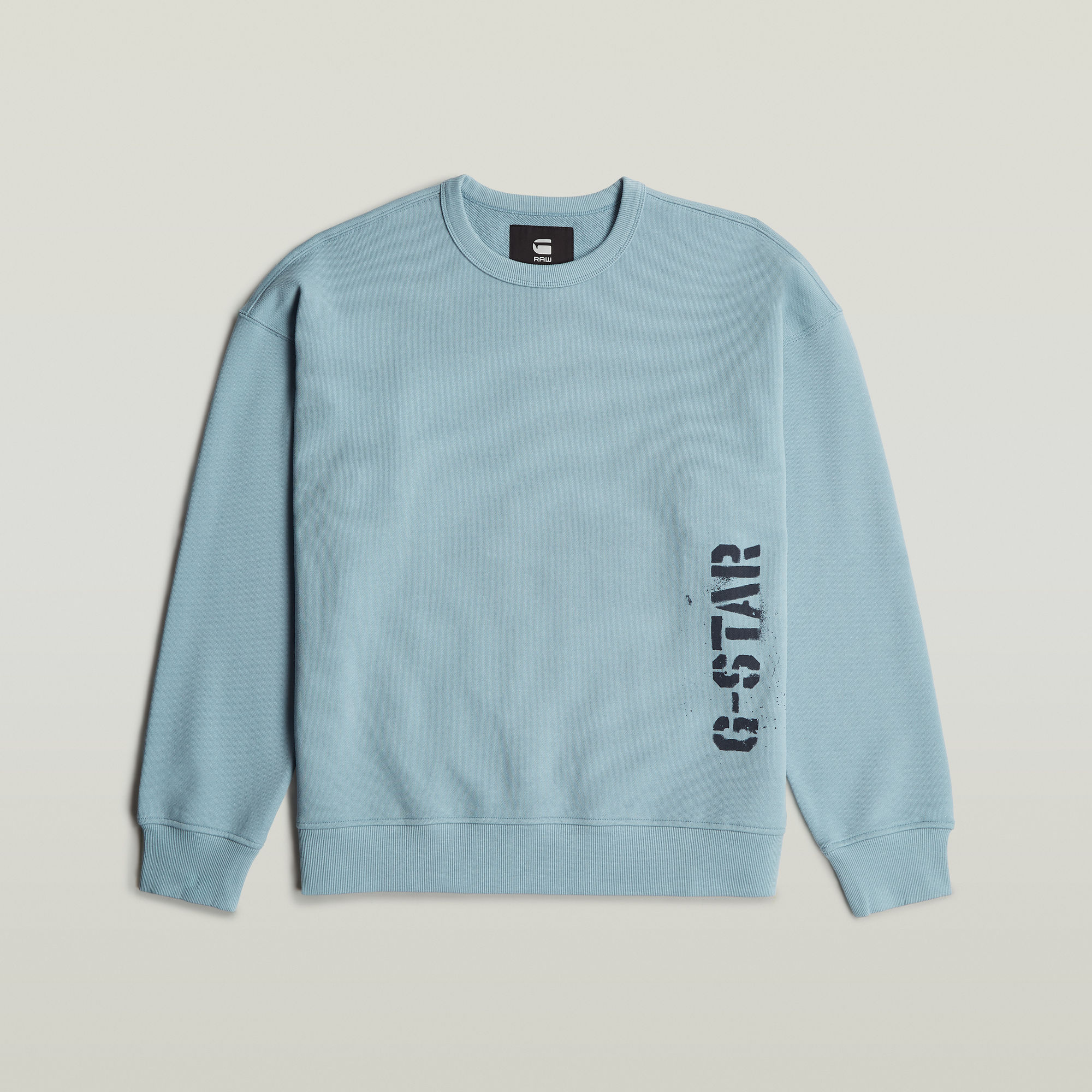 G-Star RAW Sprayed 89 Loose Sweater Lichtblauw Heren