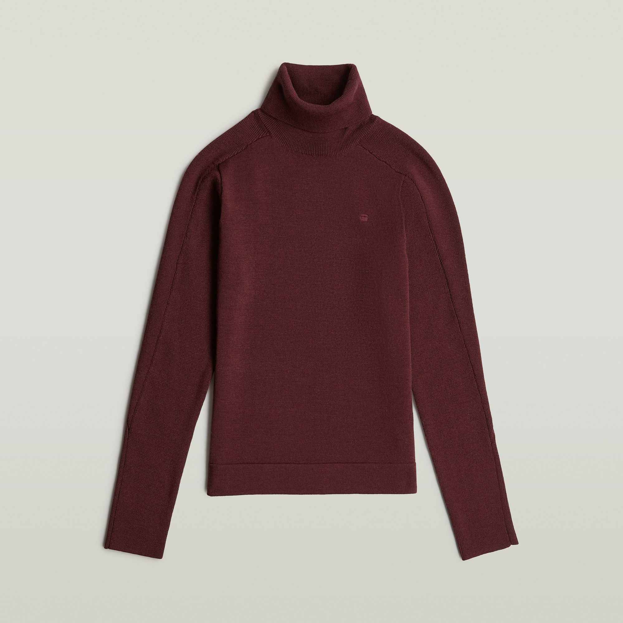 Thumbnail - Core Turtle Slim Knit - Rot - Damen