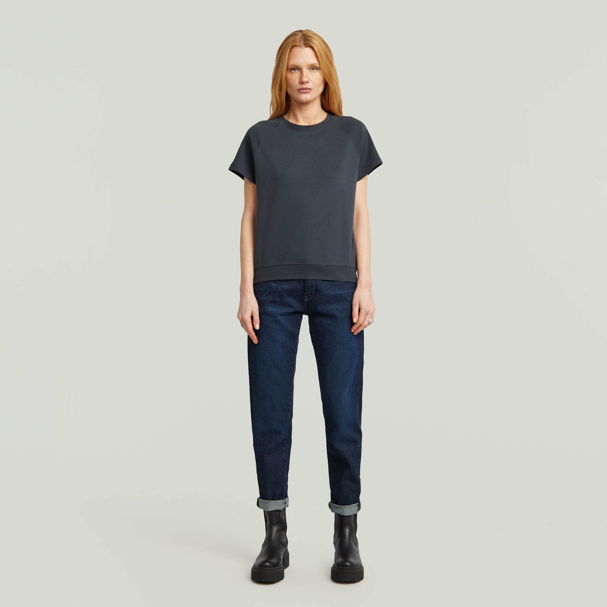 G-Star RAW Raglan T-shirt Donkerblauw Dames
