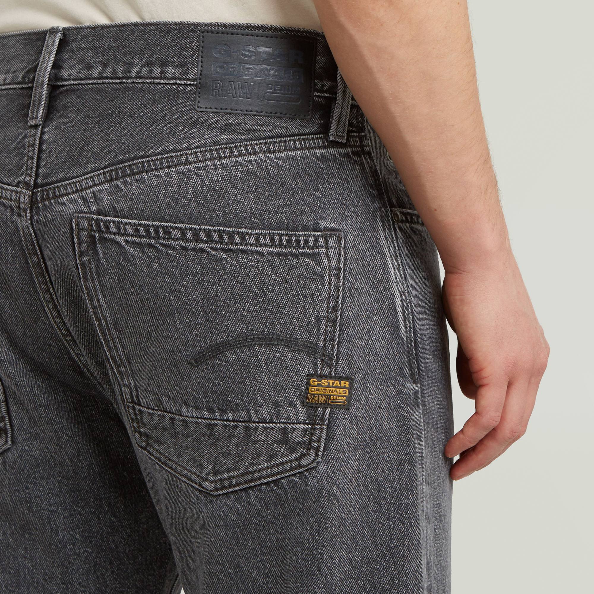 G-Star RAW Dakota Regular Straight Jeans Grijs Heren