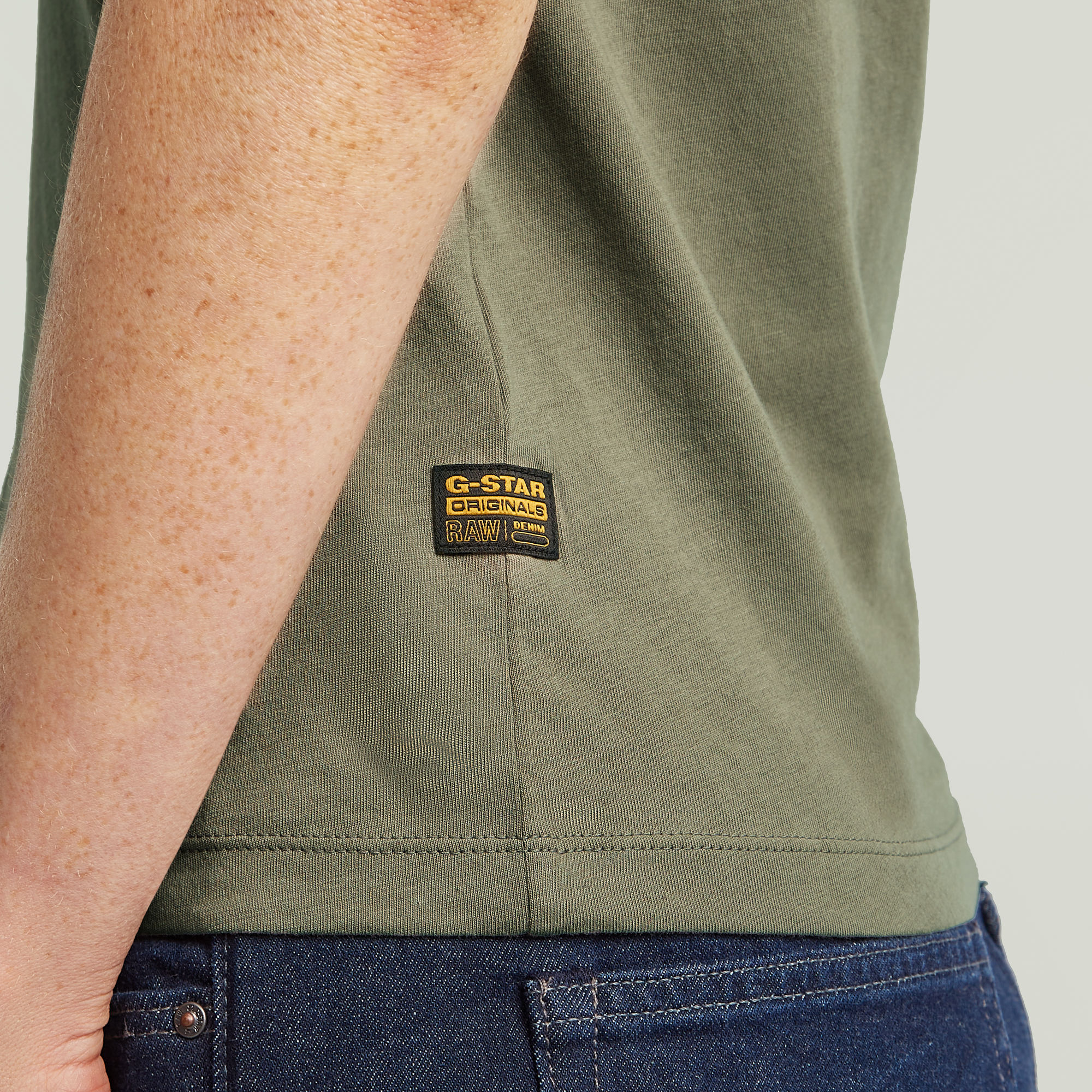 G-Star RAW Eyben Slim V-Hals Top 2.0 Groen Dames