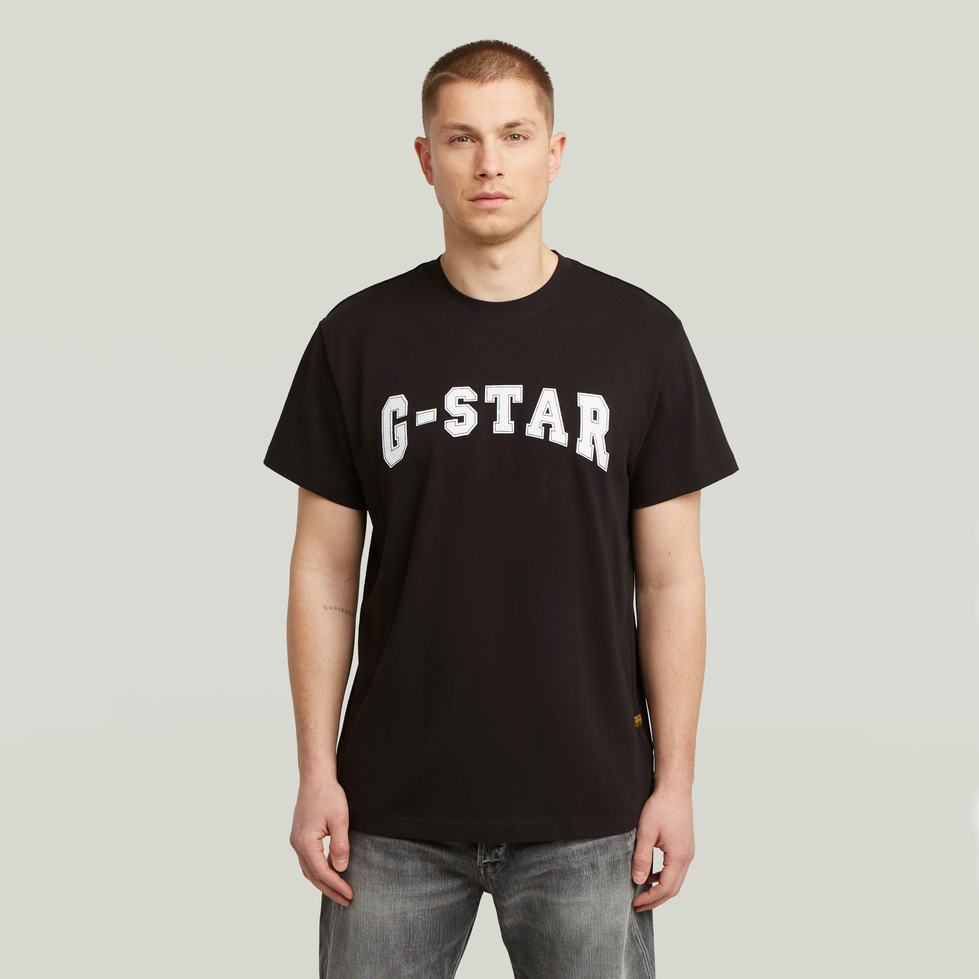 T-shirt Felt Logo - Noir - Hommes - G-Star RAW - Modalova