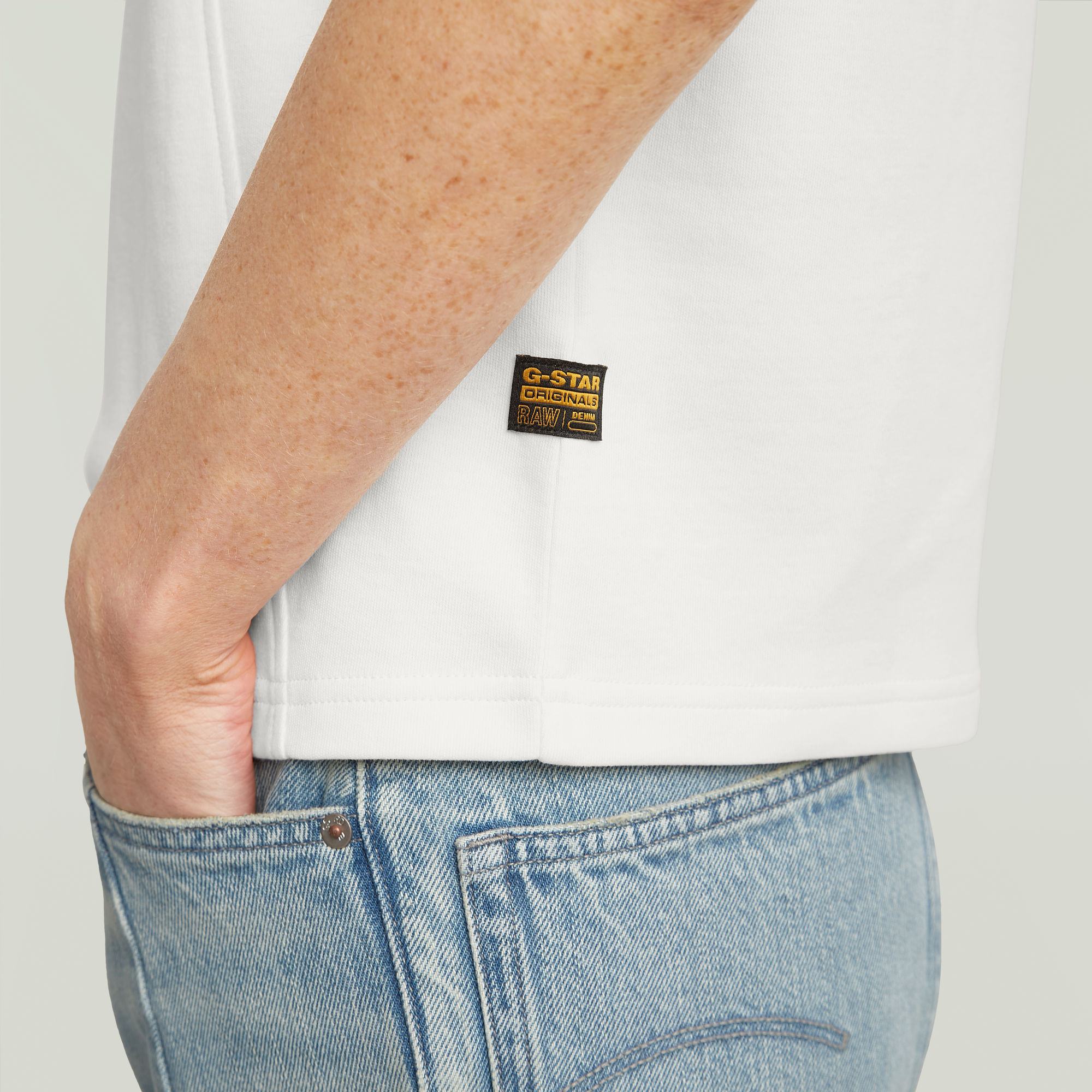 G-Star RAW Script T-shirt Wit Dames