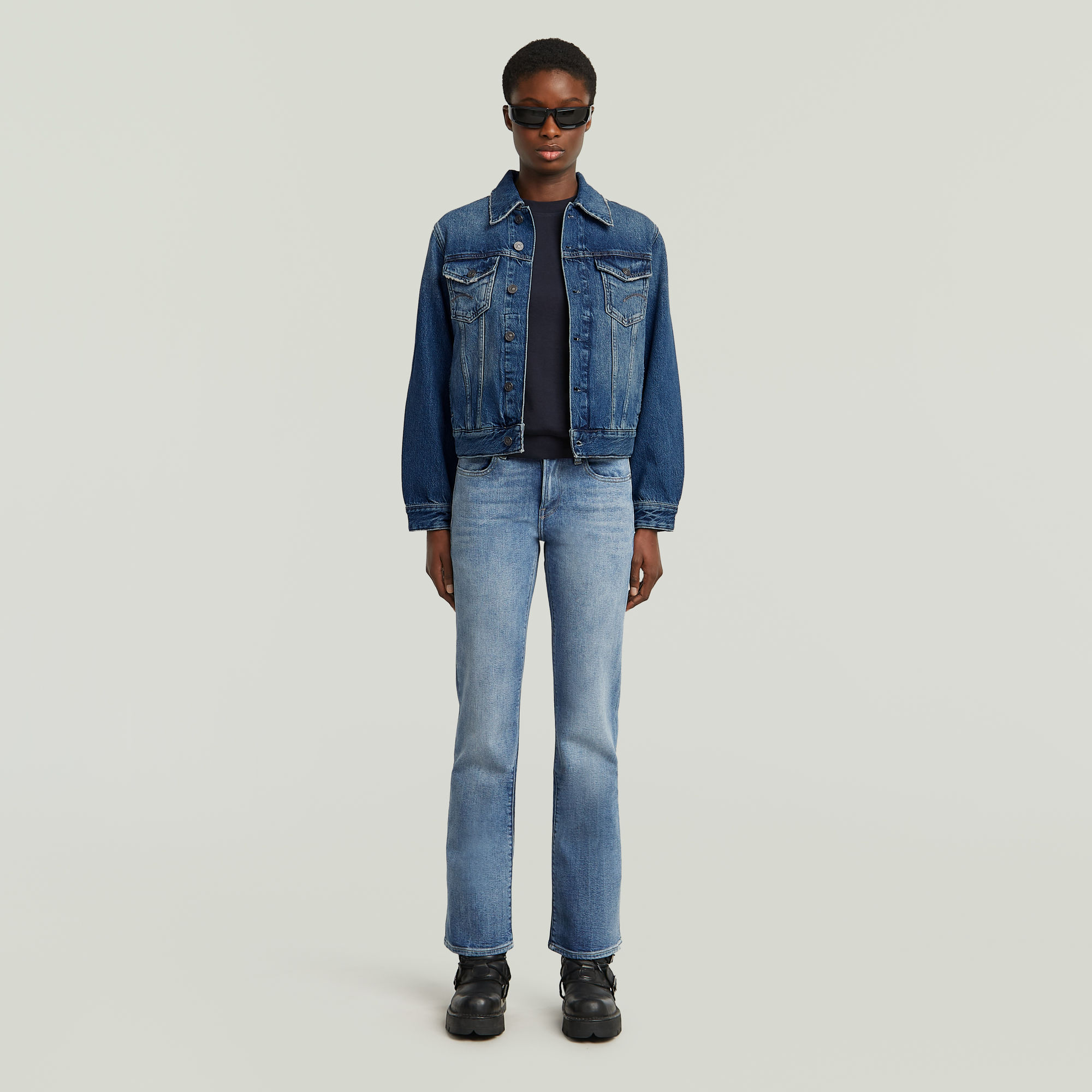 G-Star RAW Raglan Top Donkerblauw Dames