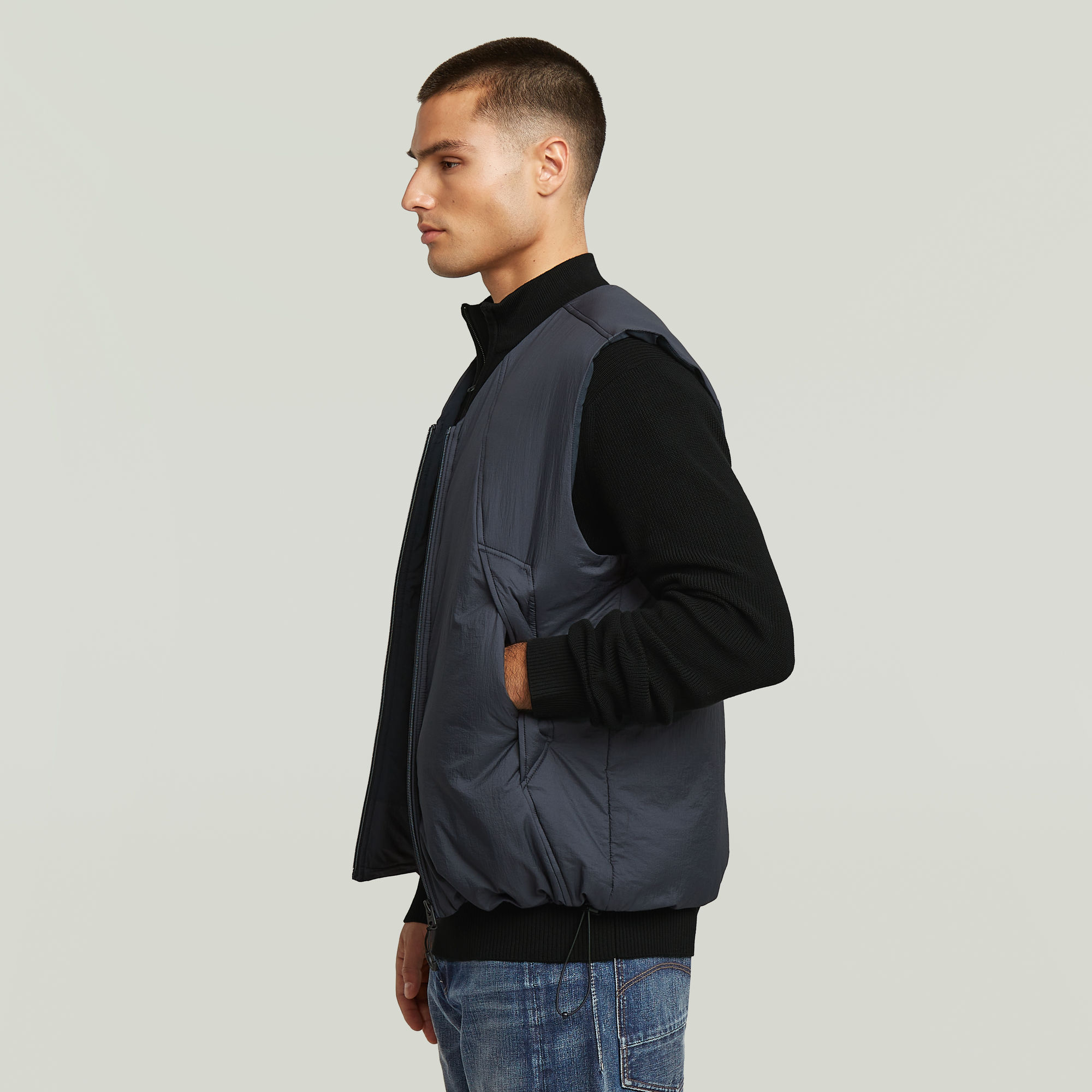G-Star RAW Lightweight Cloud Vest Donkerblauw Heren