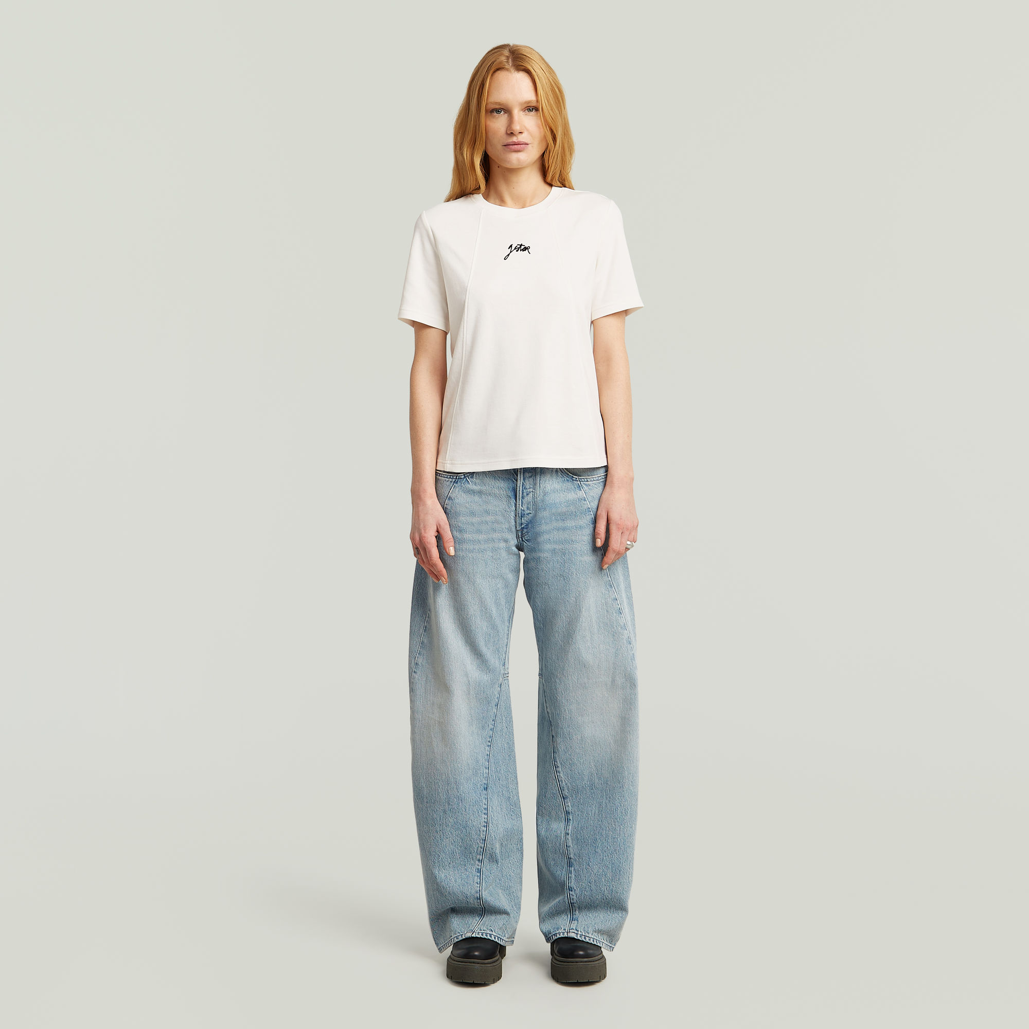 G-Star RAW Script T-shirt Wit Dames