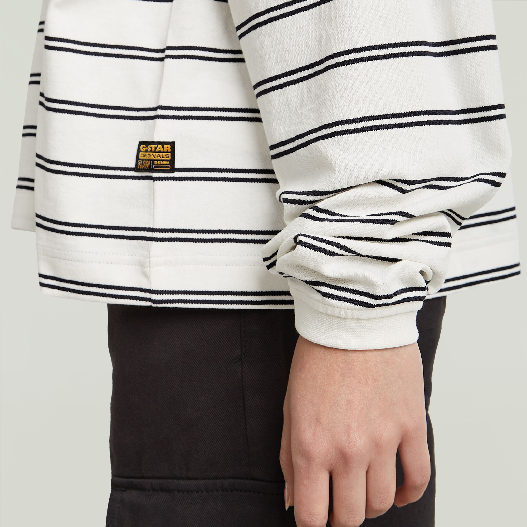 G-Star RAW A-Line Stripe Oversized T-shirt Meerkleurig Dames