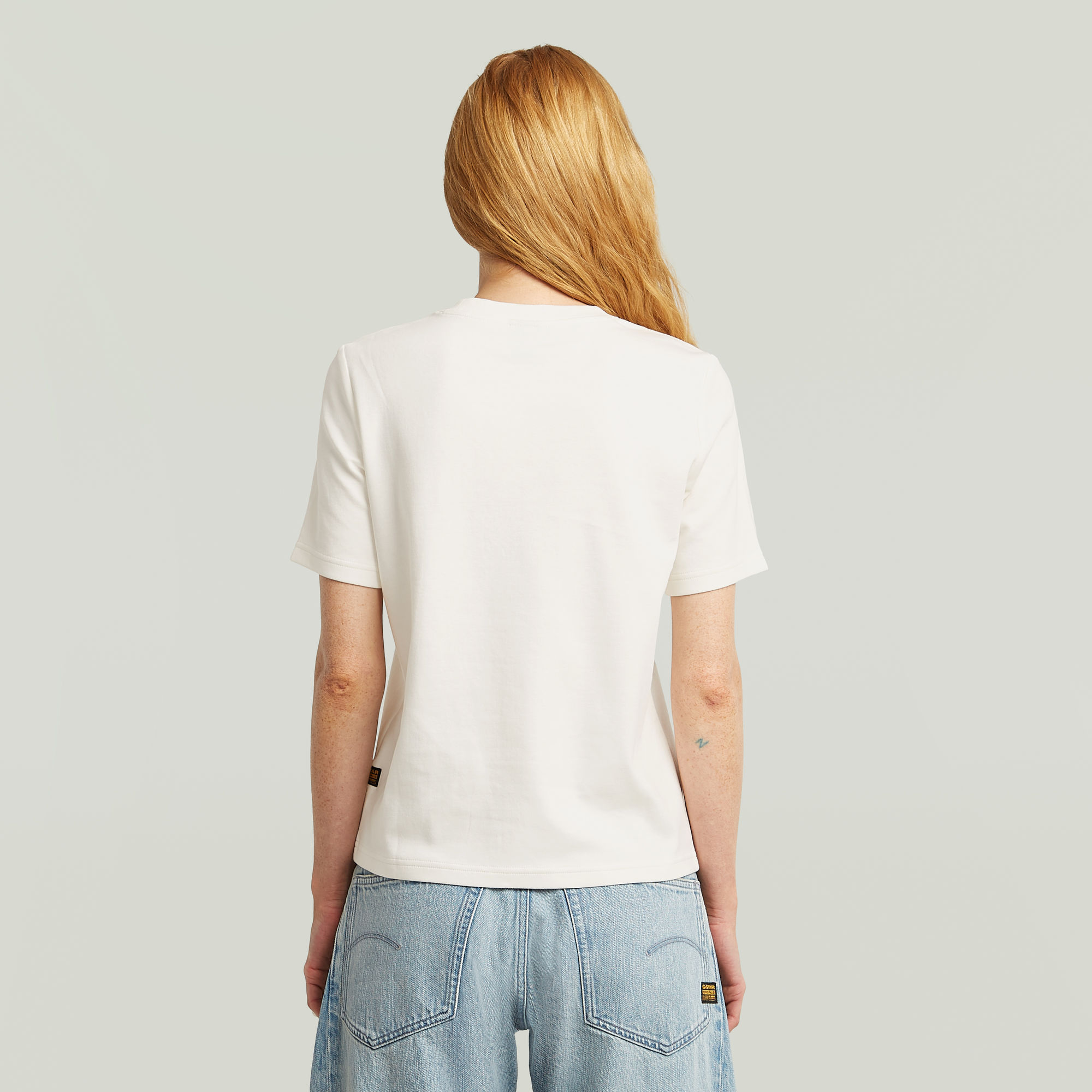 G-Star RAW Script T-shirt Wit Dames