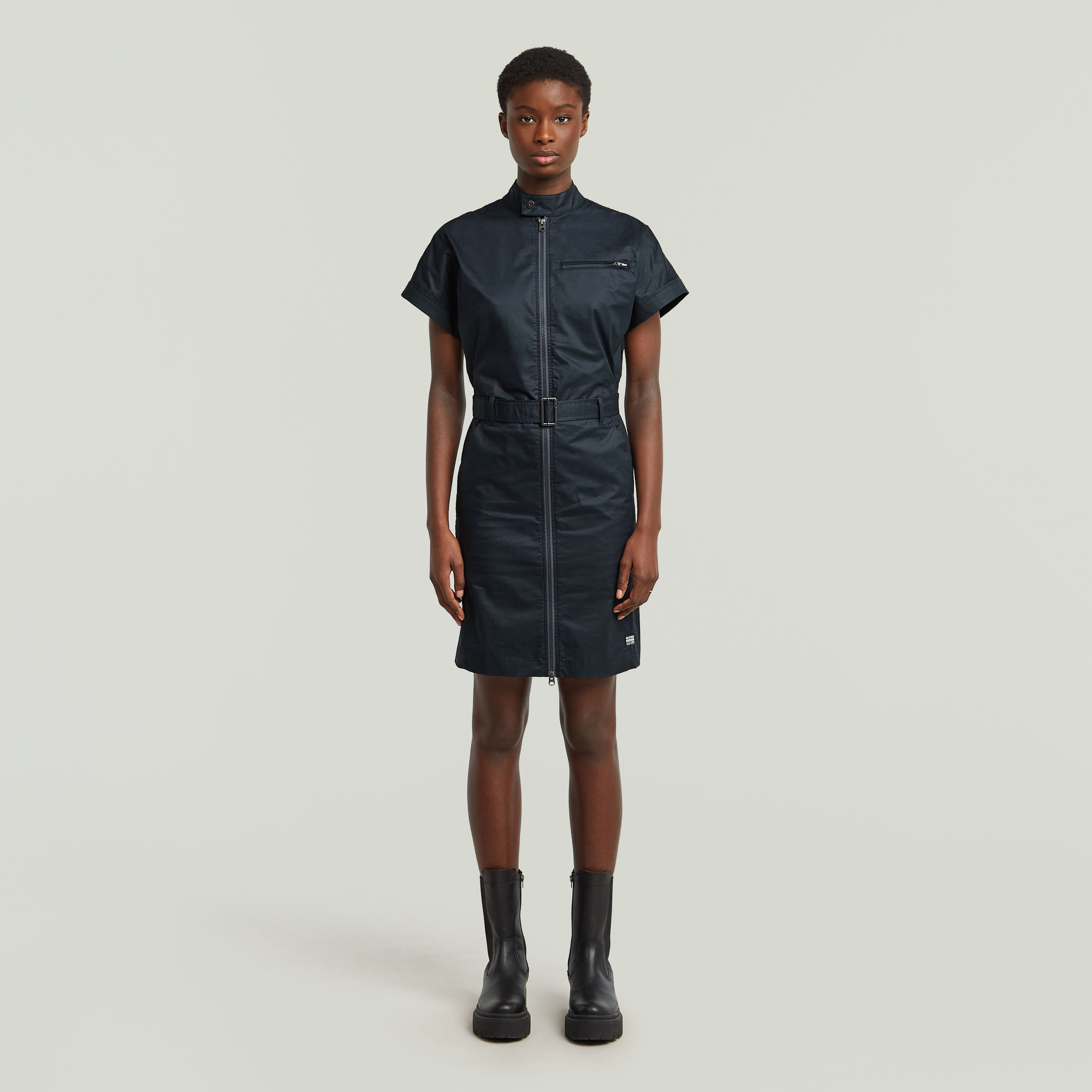 G-Star RAW Belted Jurk - Donkerblauw - Dames