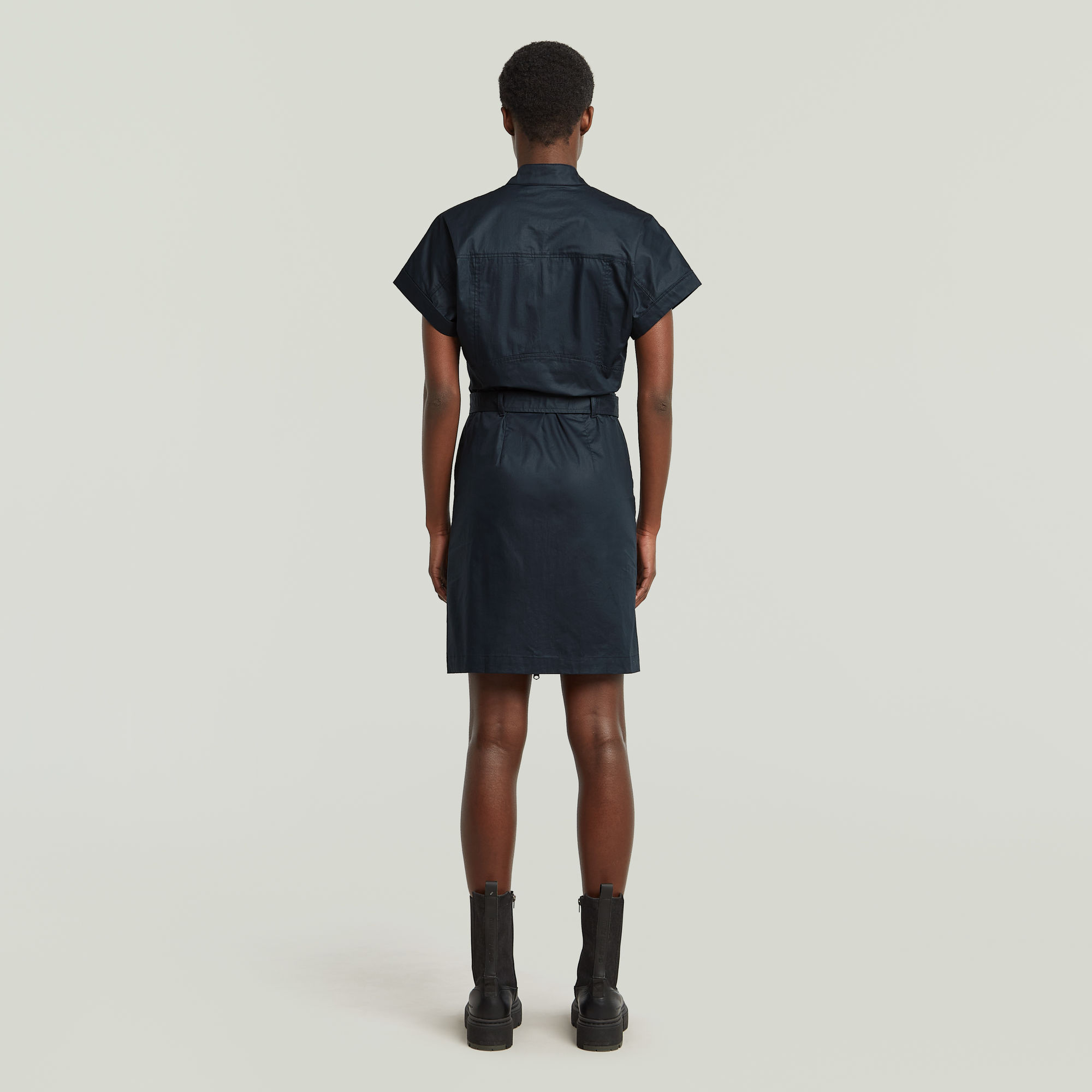 G-Star RAW Belted Jurk Donkerblauw Dames
