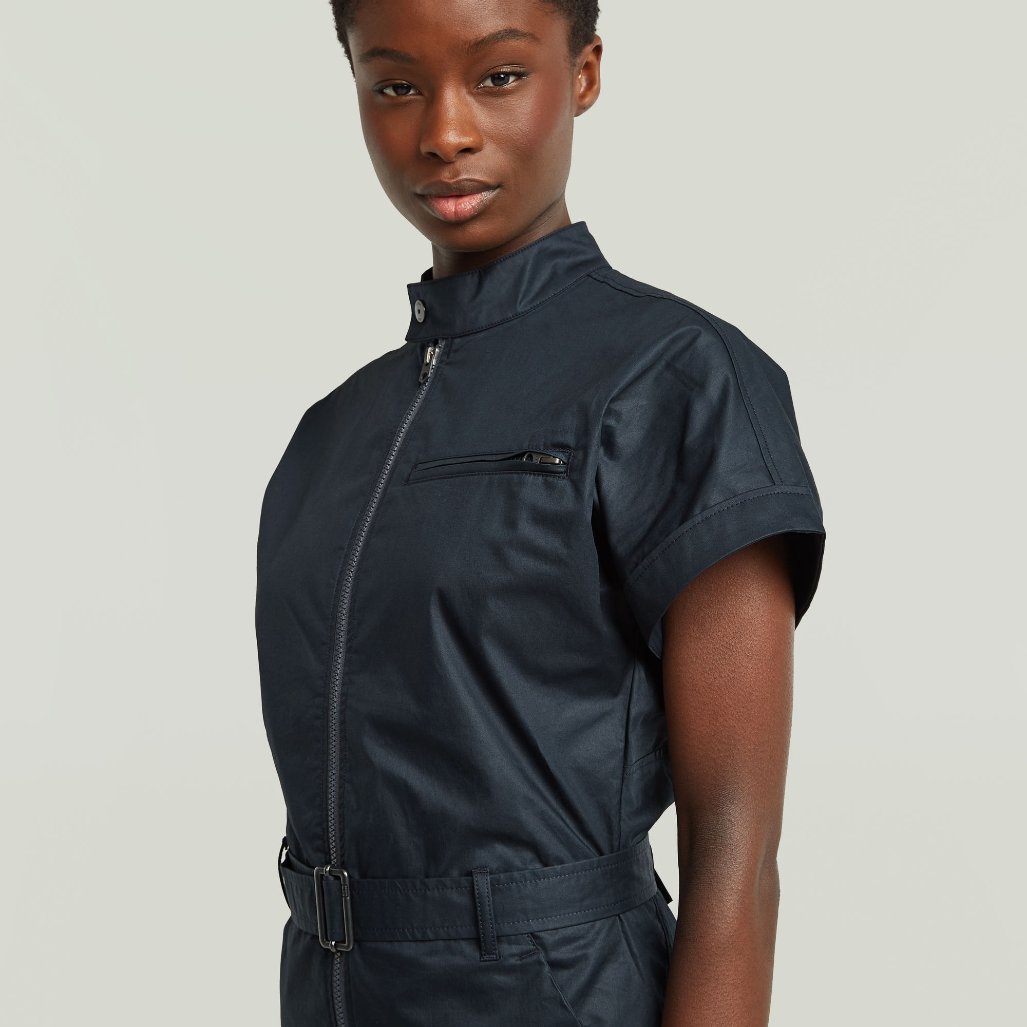 G-Star RAW Belted Jurk Donkerblauw Dames