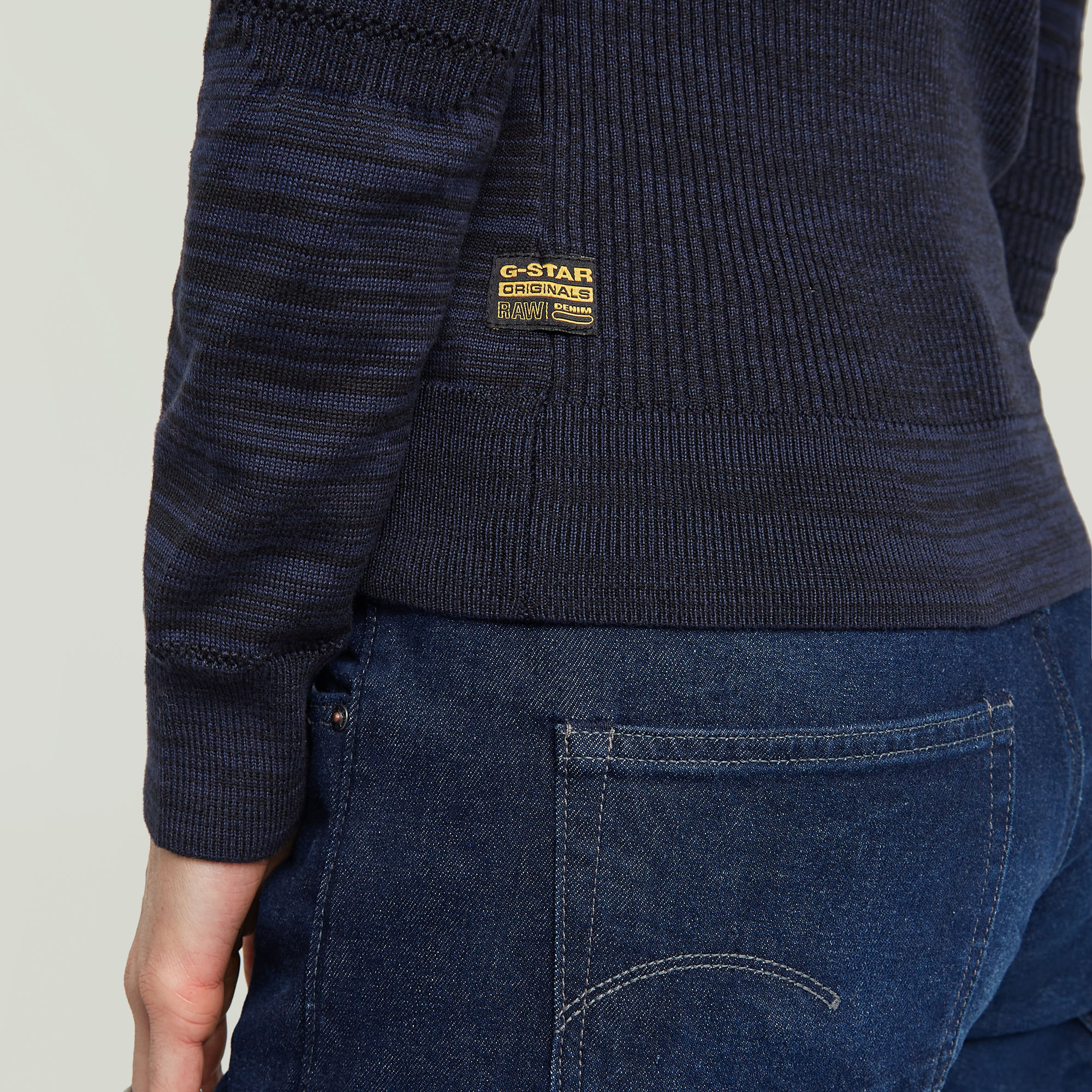 G-Star RAW 3D Biker Full Zip Slim Gebreide Trui Meerkleurig Dames
