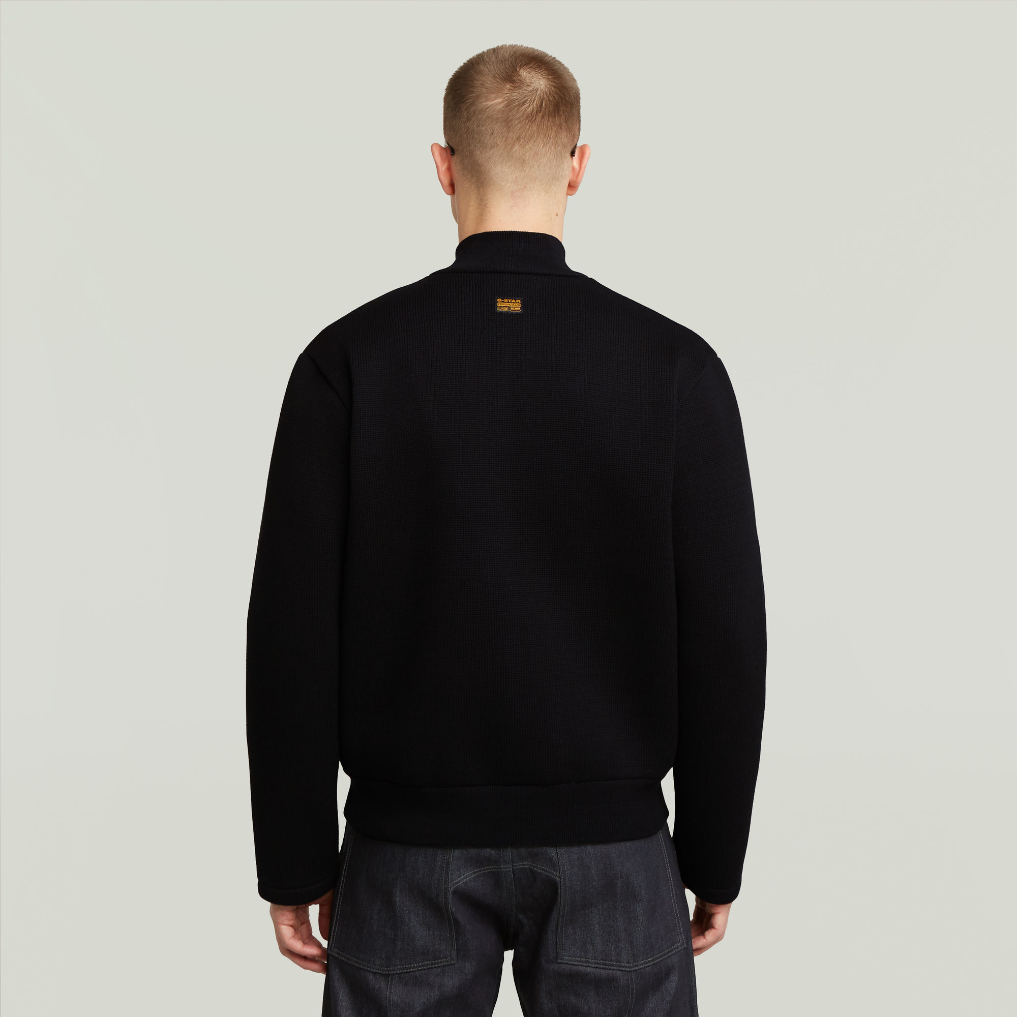 G-Star RAW Fabric Mix Knit Jack Zwart Heren